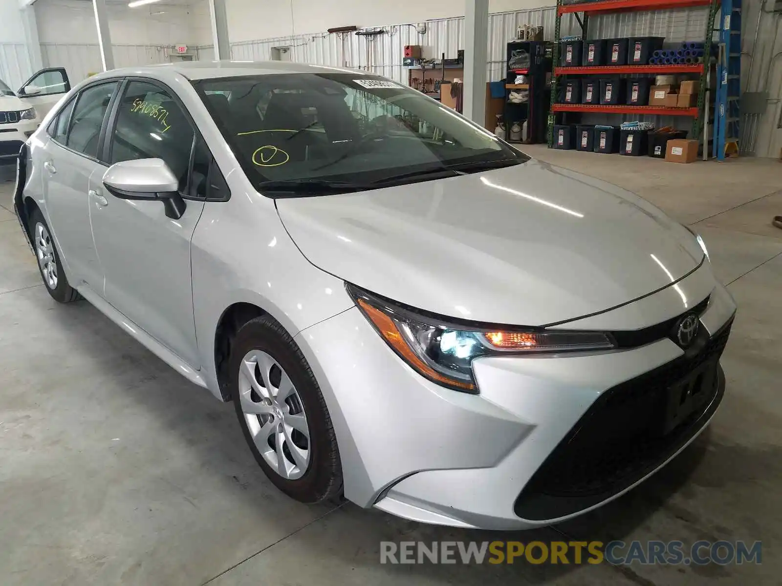 1 Photograph of a damaged car 5YFEPRAE7LP106956 TOYOTA COROLLA 2020