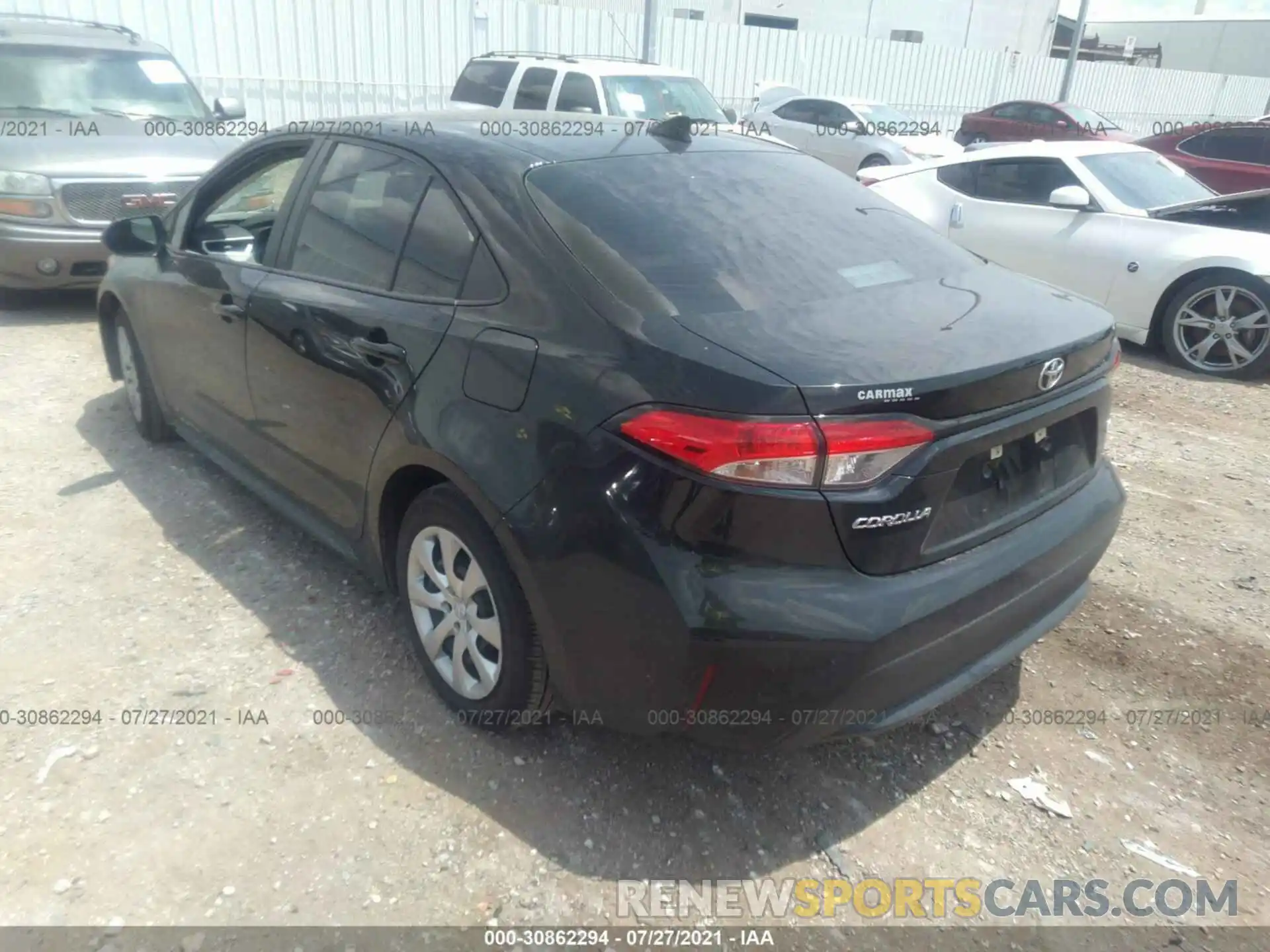 3 Photograph of a damaged car 5YFEPRAE7LP107024 TOYOTA COROLLA 2020