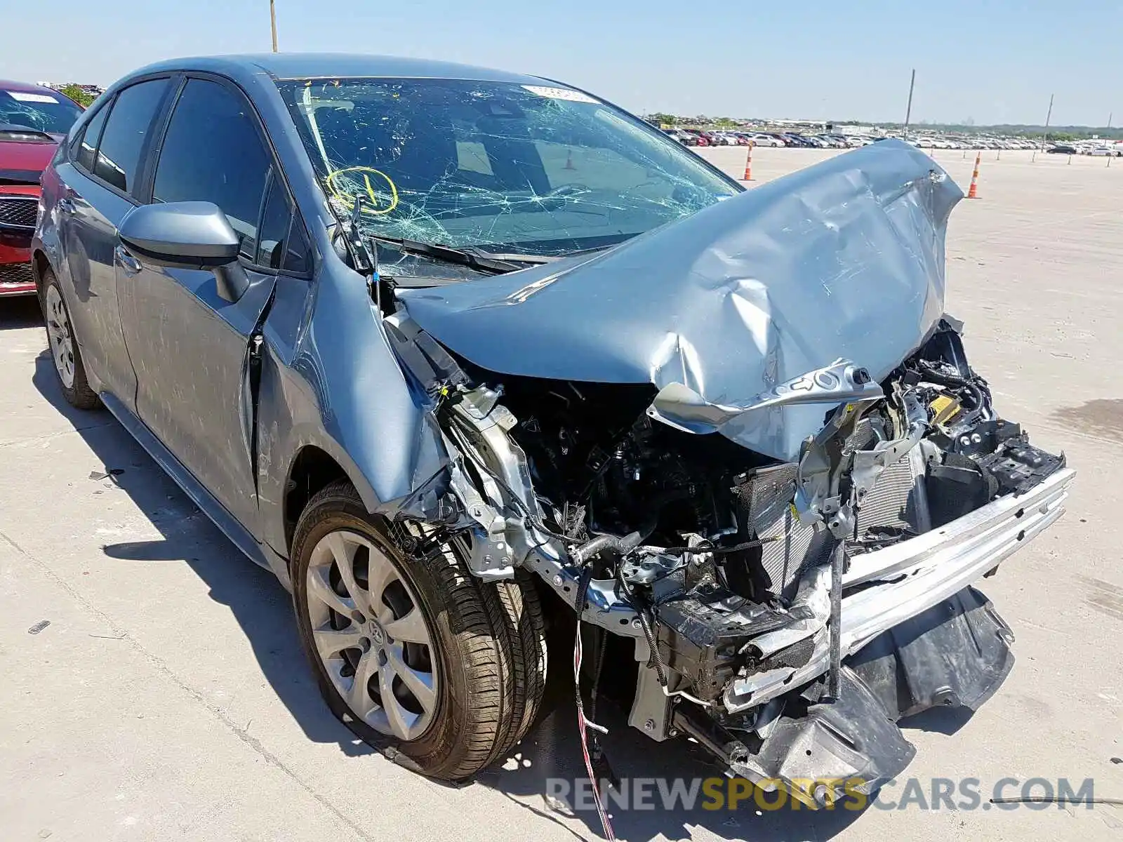 1 Photograph of a damaged car 5YFEPRAE7LP107444 TOYOTA COROLLA 2020