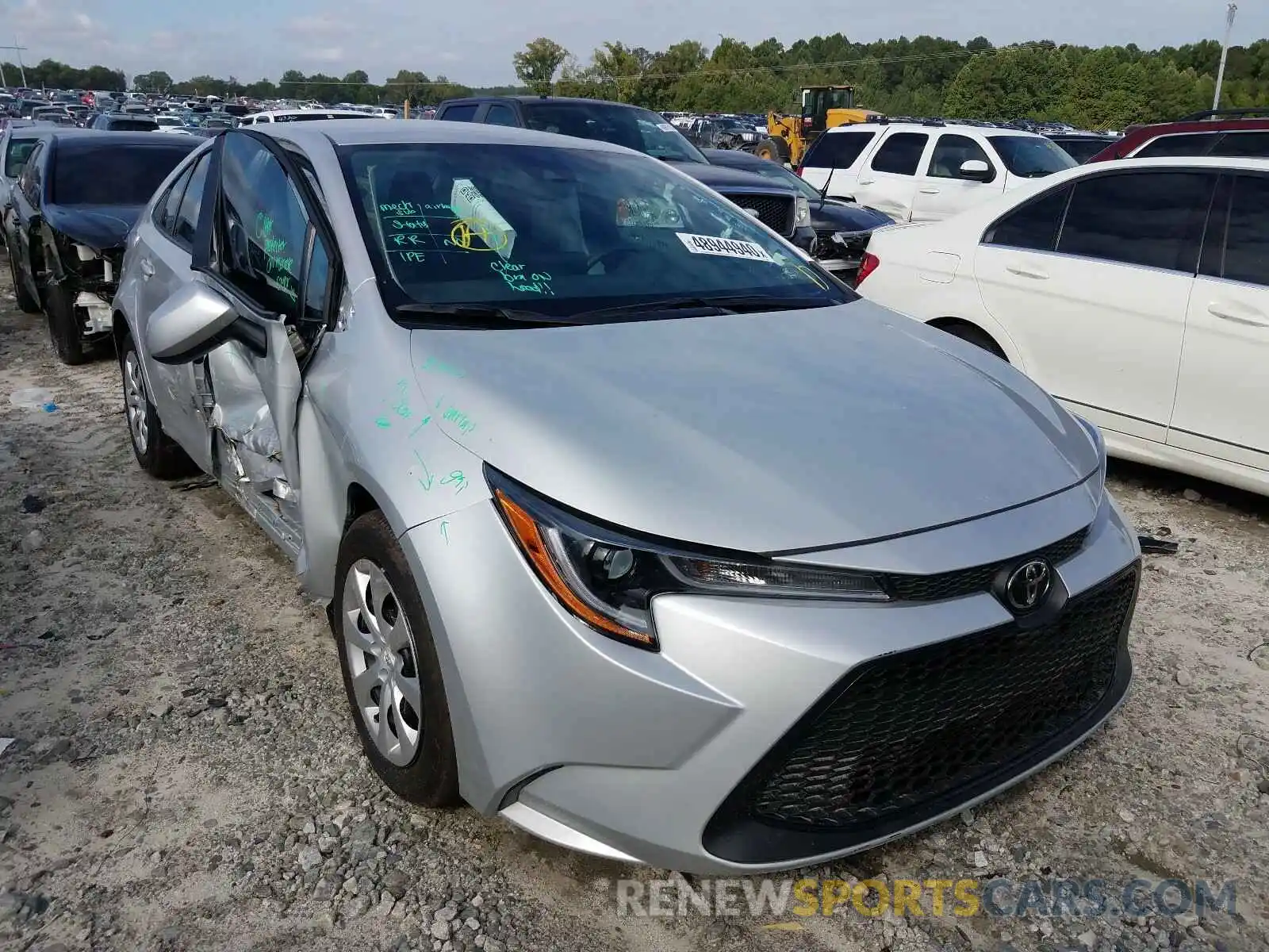 1 Photograph of a damaged car 5YFEPRAE7LP107704 TOYOTA COROLLA 2020