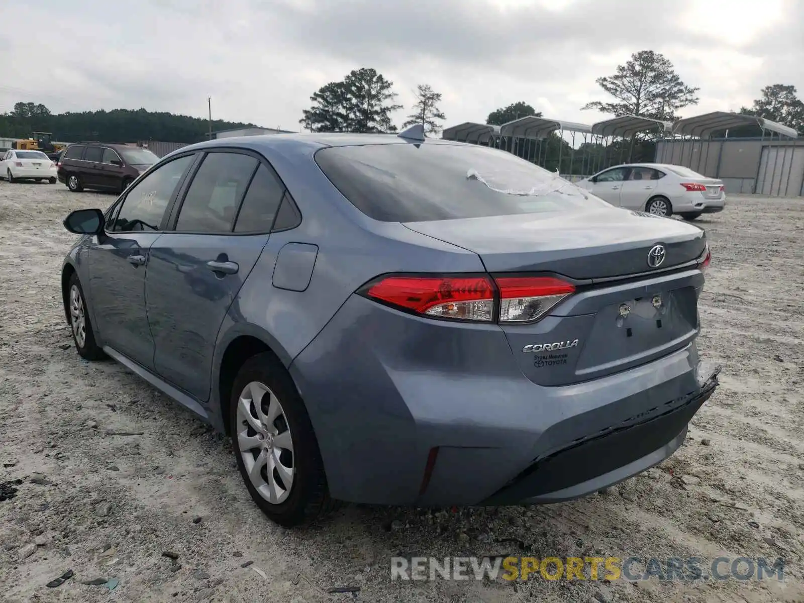 3 Photograph of a damaged car 5YFEPRAE7LP108139 TOYOTA COROLLA 2020