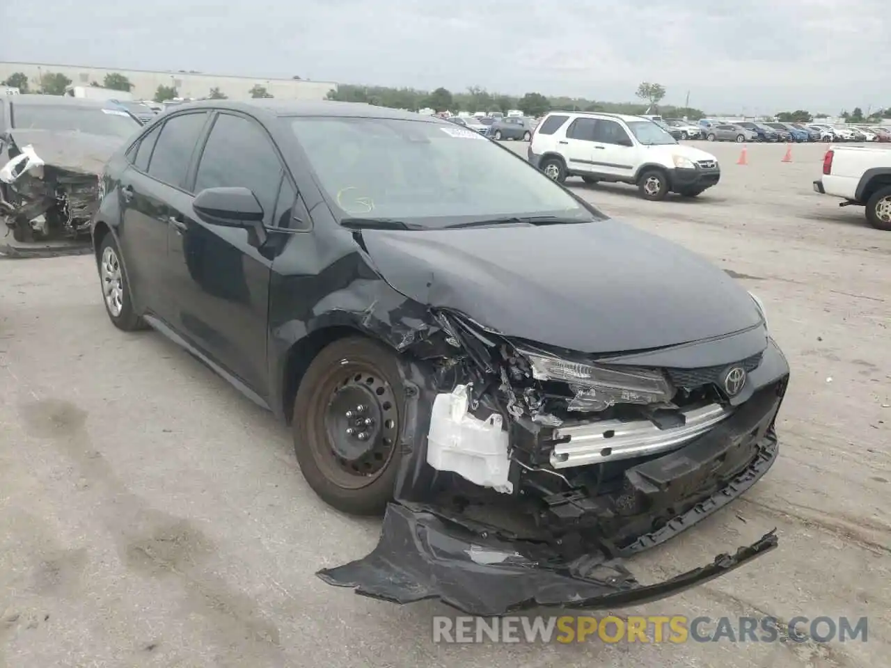 1 Photograph of a damaged car 5YFEPRAE7LP108495 TOYOTA COROLLA 2020