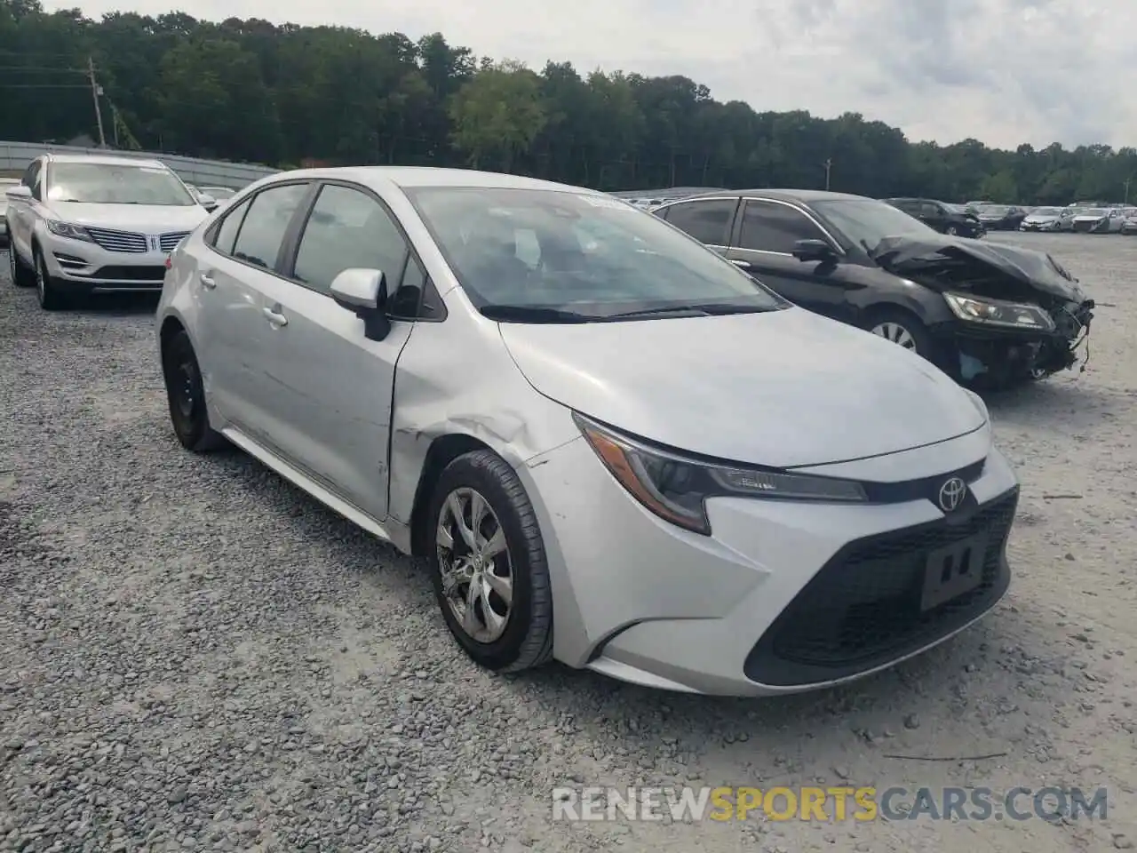 1 Photograph of a damaged car 5YFEPRAE7LP109761 TOYOTA COROLLA 2020