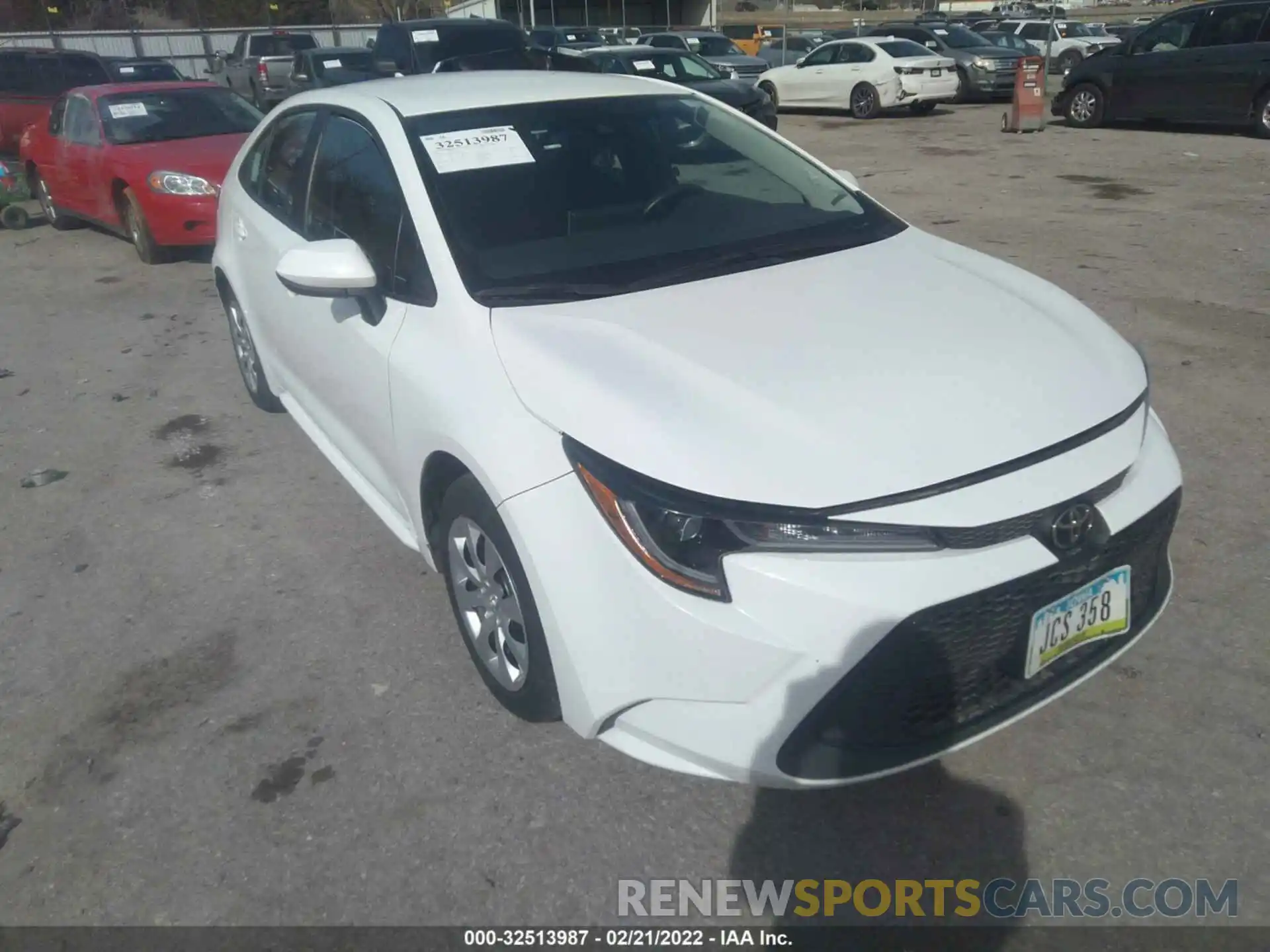 1 Photograph of a damaged car 5YFEPRAE7LP109923 TOYOTA COROLLA 2020