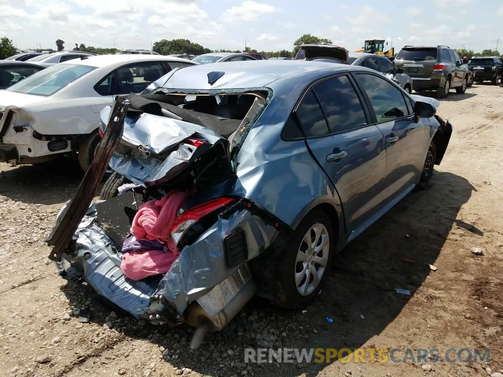4 Фотография поврежденного автомобиля 5YFEPRAE7LP110733 TOYOTA COROLLA 2020