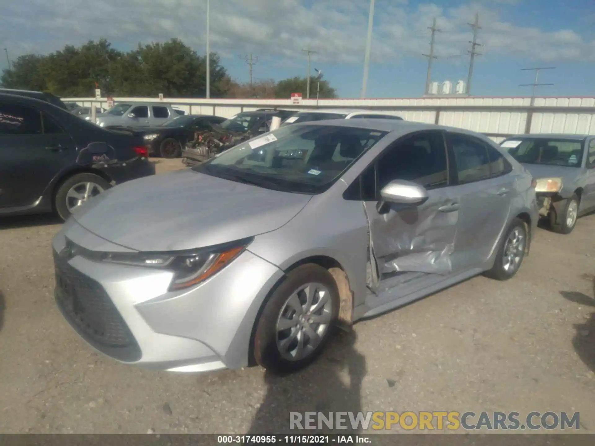 2 Photograph of a damaged car 5YFEPRAE7LP111638 TOYOTA COROLLA 2020