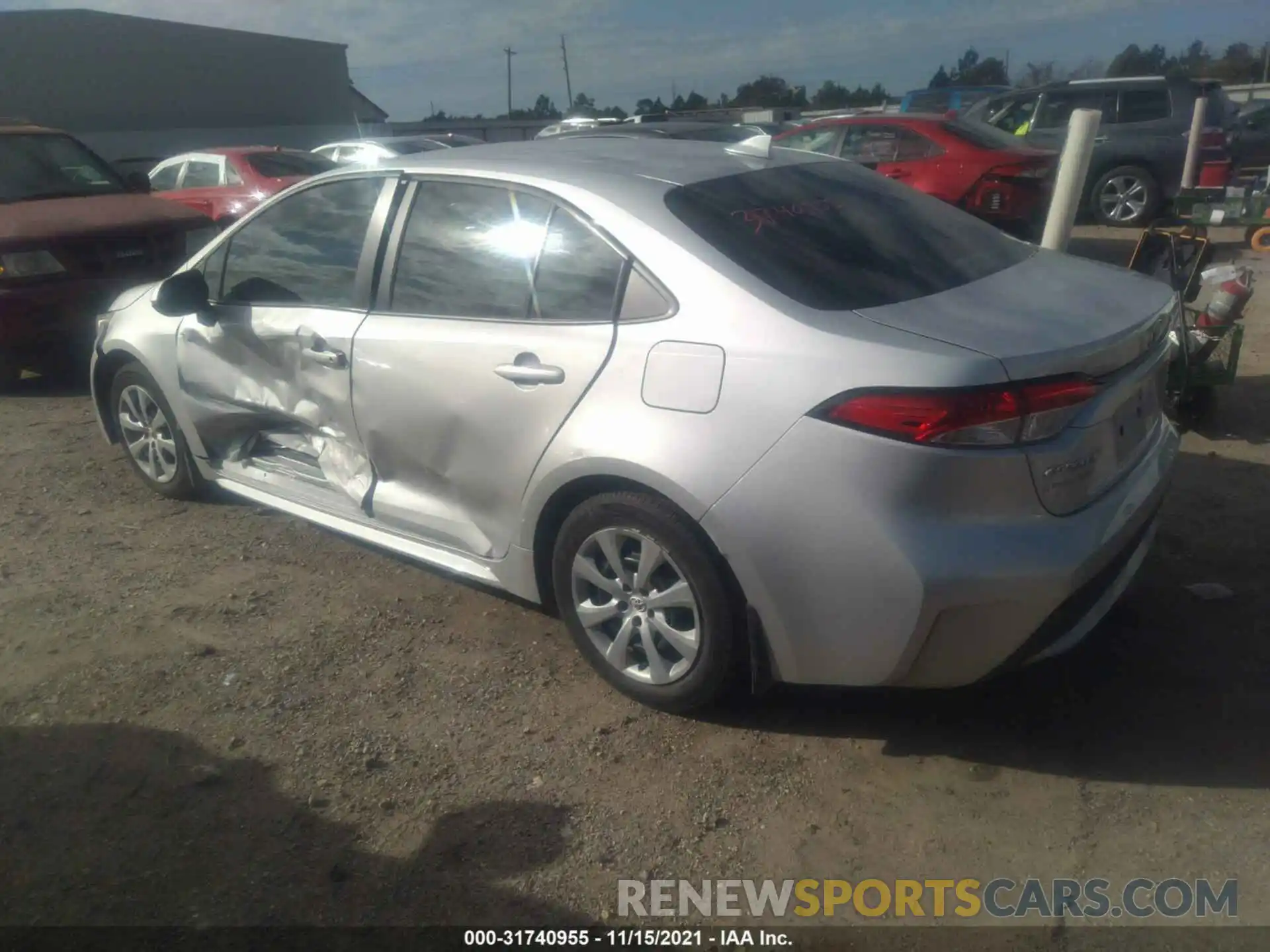 3 Photograph of a damaged car 5YFEPRAE7LP111638 TOYOTA COROLLA 2020