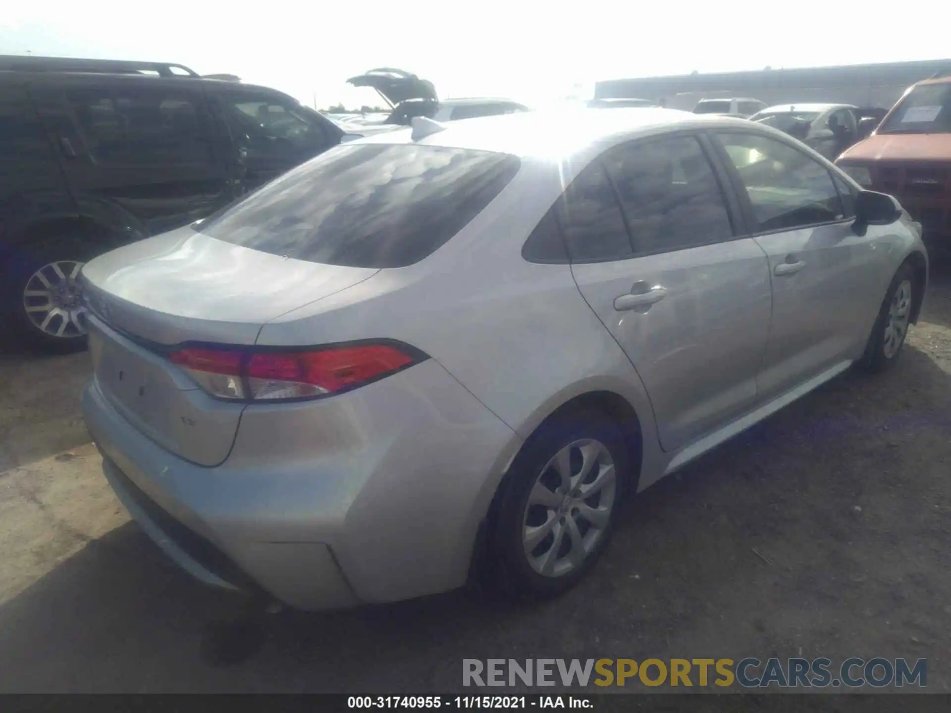 4 Photograph of a damaged car 5YFEPRAE7LP111638 TOYOTA COROLLA 2020