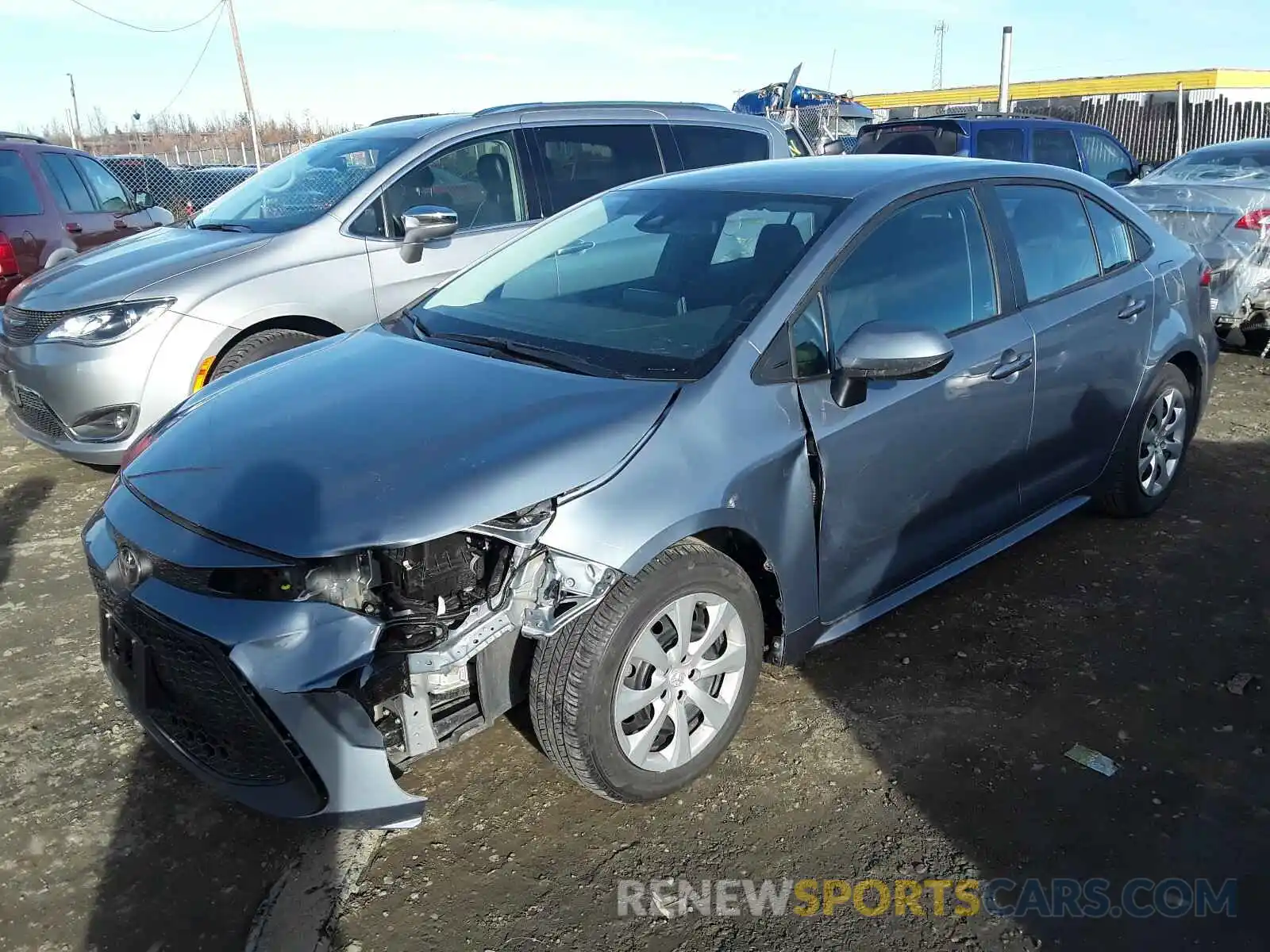 2 Photograph of a damaged car 5YFEPRAE7LP114149 TOYOTA COROLLA 2020