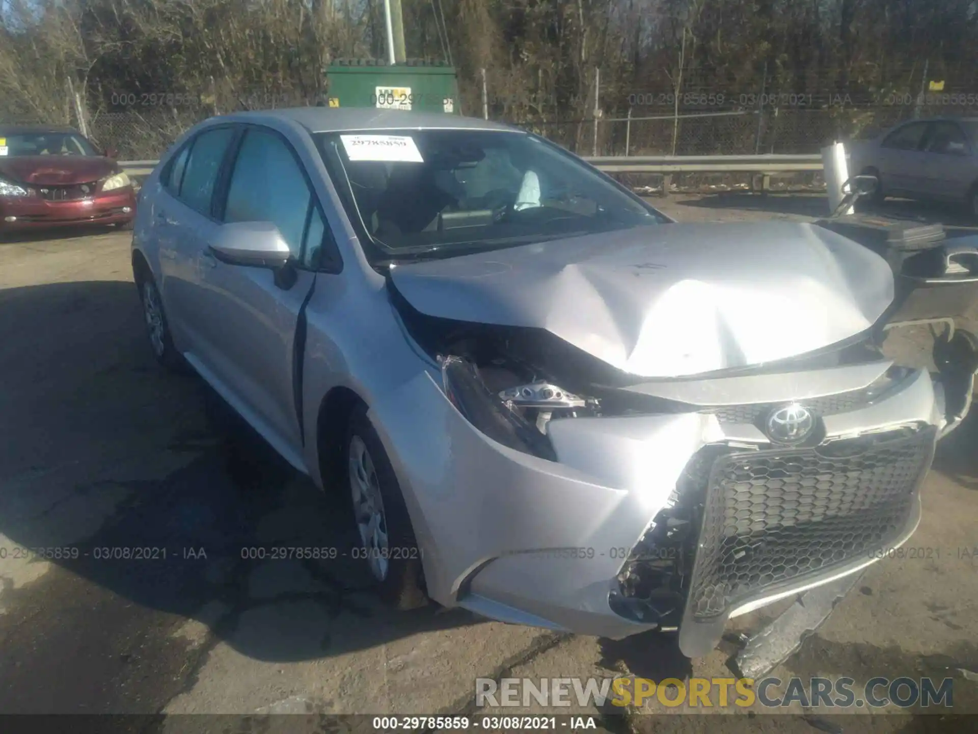 1 Photograph of a damaged car 5YFEPRAE7LP115575 TOYOTA COROLLA 2020