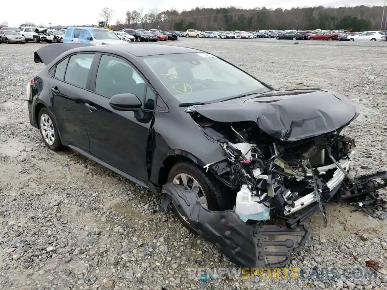 1 Photograph of a damaged car 5YFEPRAE7LP116189 TOYOTA COROLLA 2020