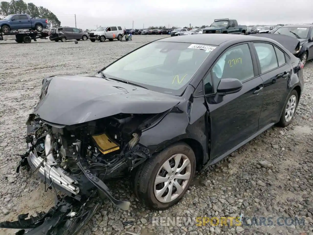 2 Photograph of a damaged car 5YFEPRAE7LP116189 TOYOTA COROLLA 2020