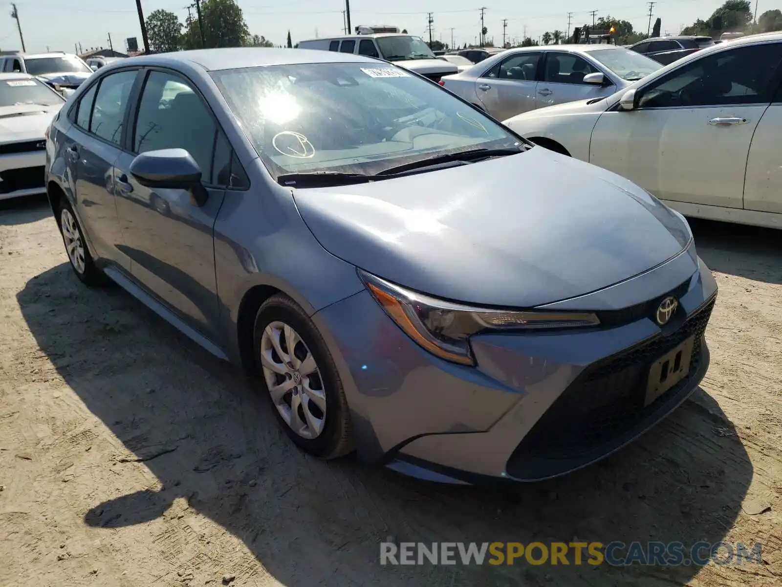 1 Photograph of a damaged car 5YFEPRAE7LP116452 TOYOTA COROLLA 2020