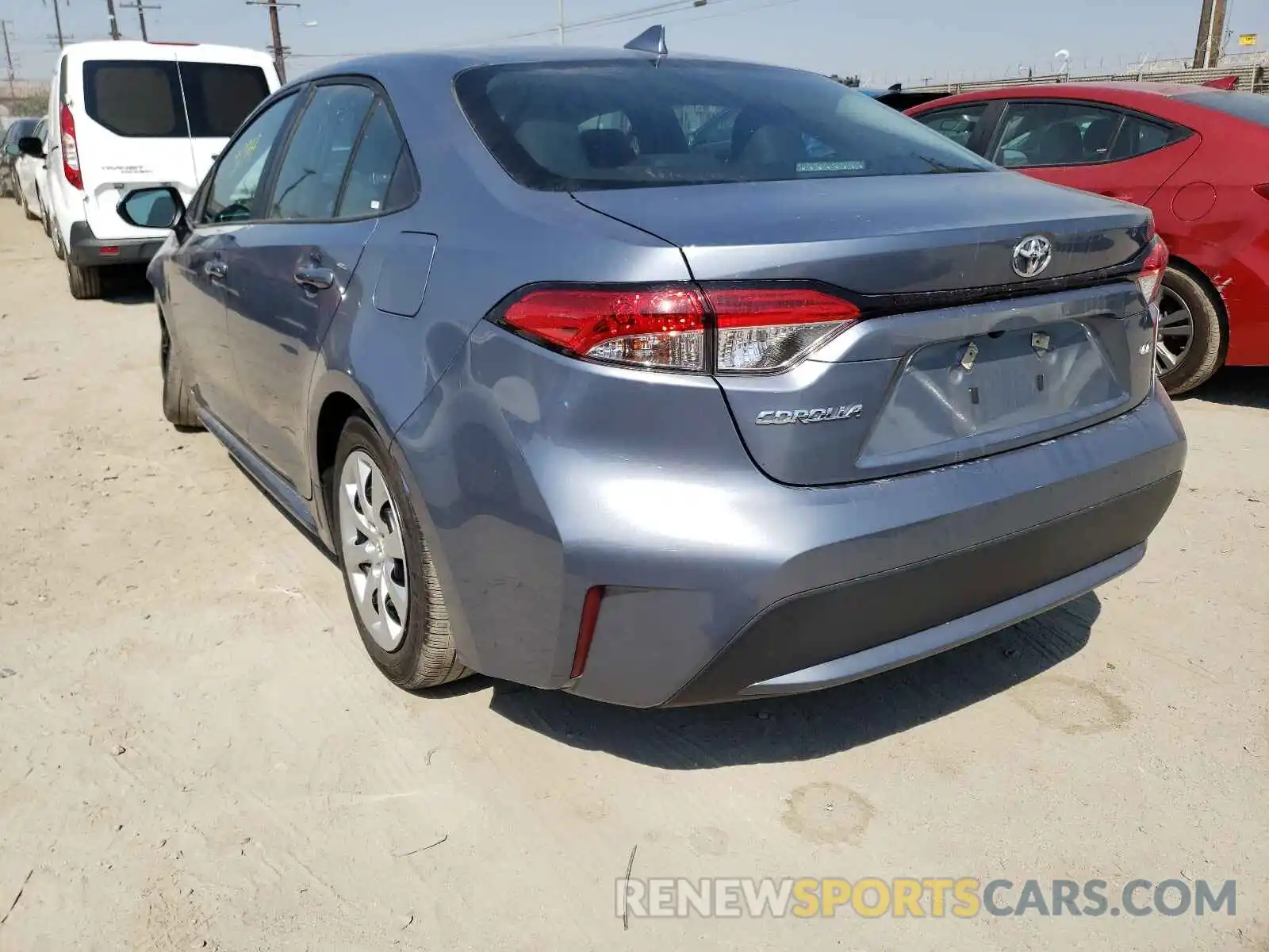 3 Photograph of a damaged car 5YFEPRAE7LP116452 TOYOTA COROLLA 2020