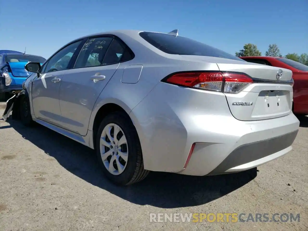 3 Photograph of a damaged car 5YFEPRAE7LP117309 TOYOTA COROLLA 2020