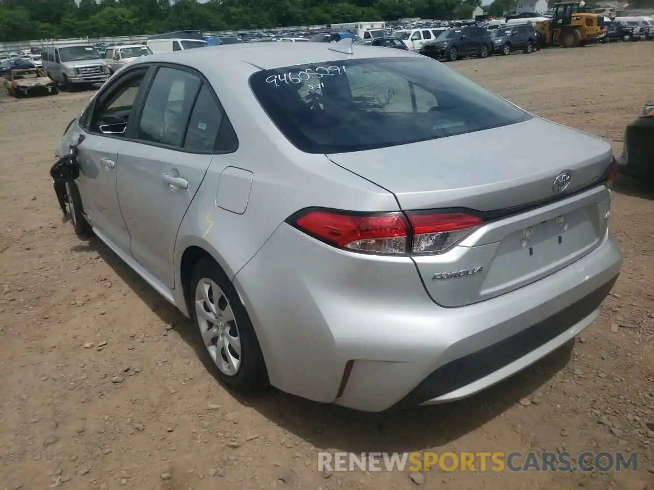 3 Photograph of a damaged car 5YFEPRAE7LP118024 TOYOTA COROLLA 2020