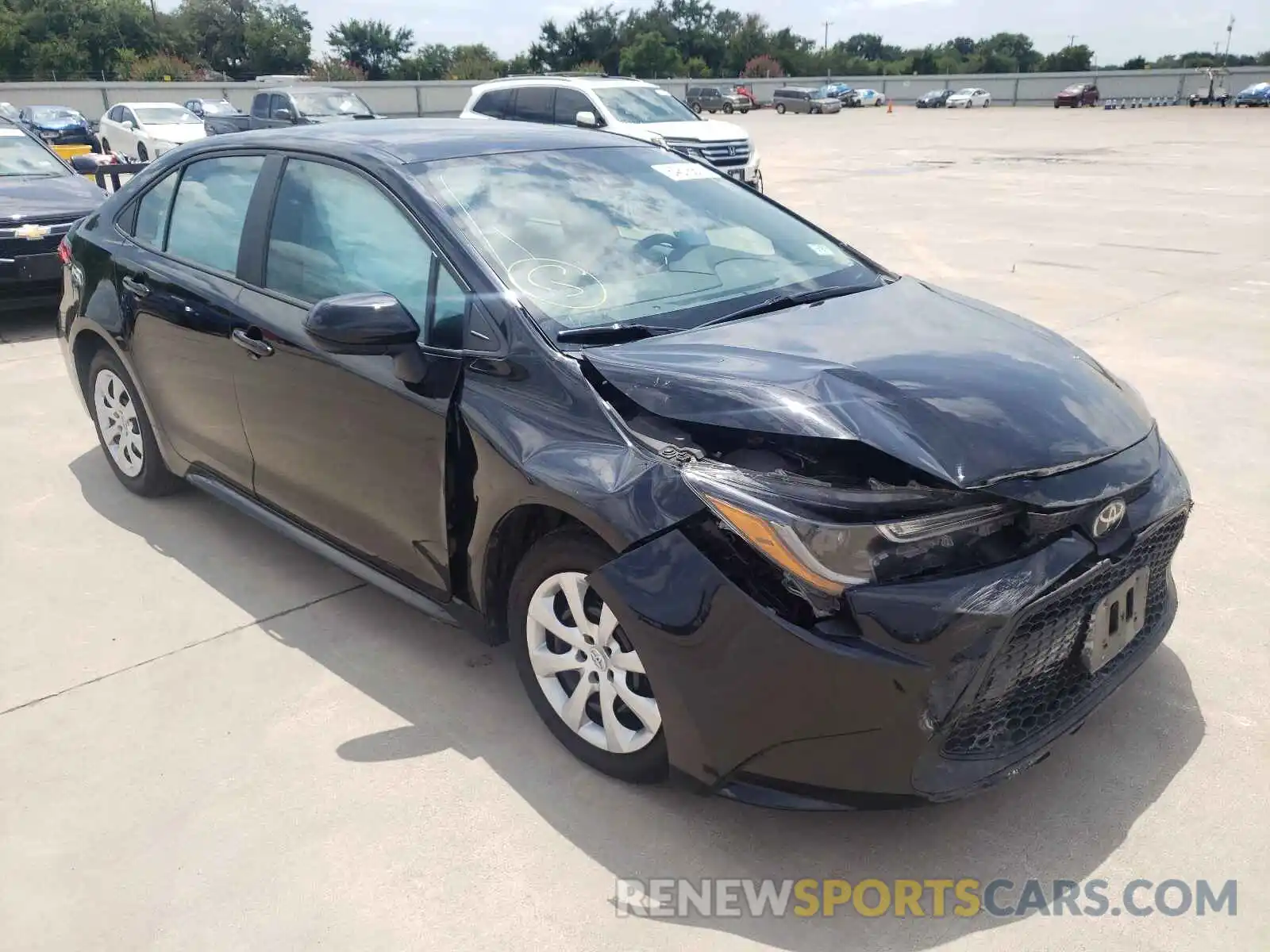 1 Photograph of a damaged car 5YFEPRAE7LP119187 TOYOTA COROLLA 2020