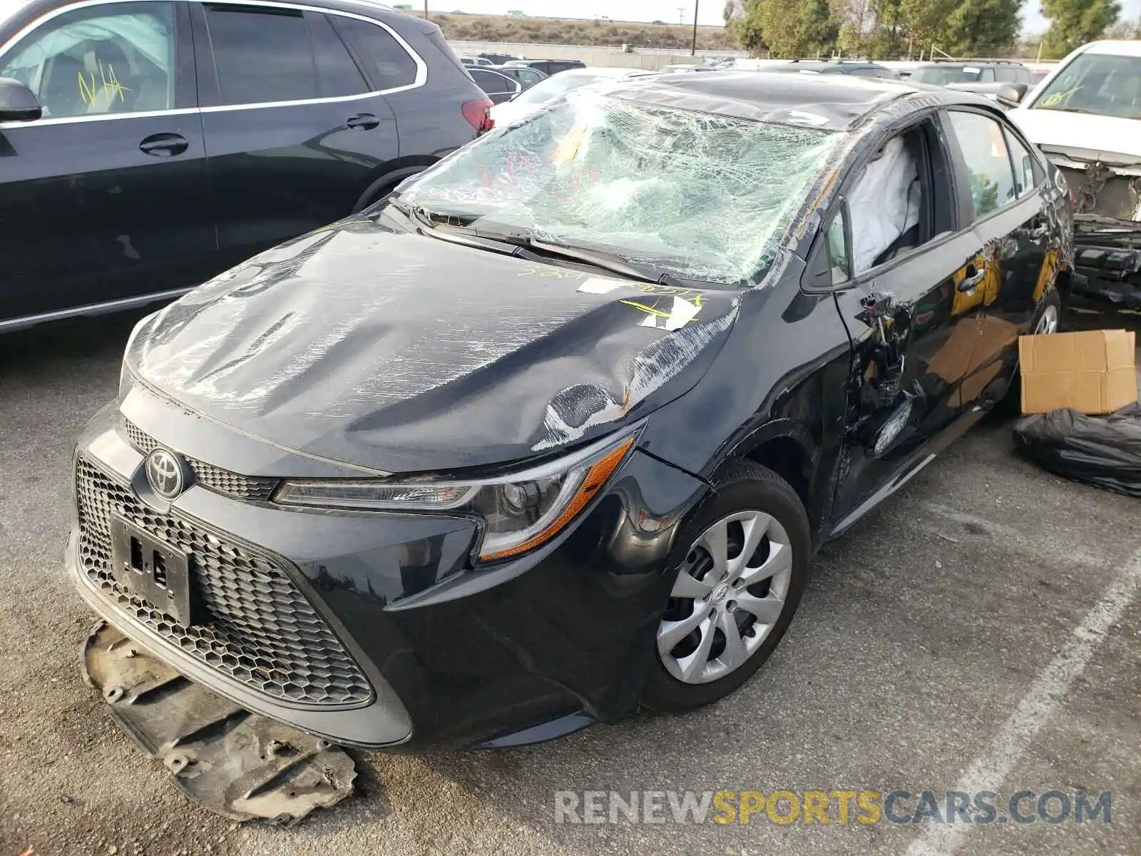 2 Photograph of a damaged car 5YFEPRAE7LP119934 TOYOTA COROLLA 2020