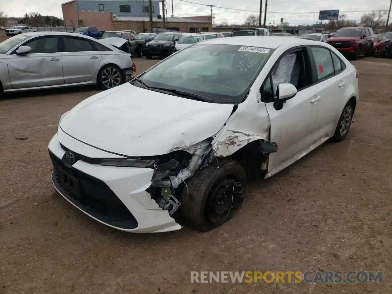 2 Photograph of a damaged car 5YFEPRAE7LP120713 TOYOTA COROLLA 2020