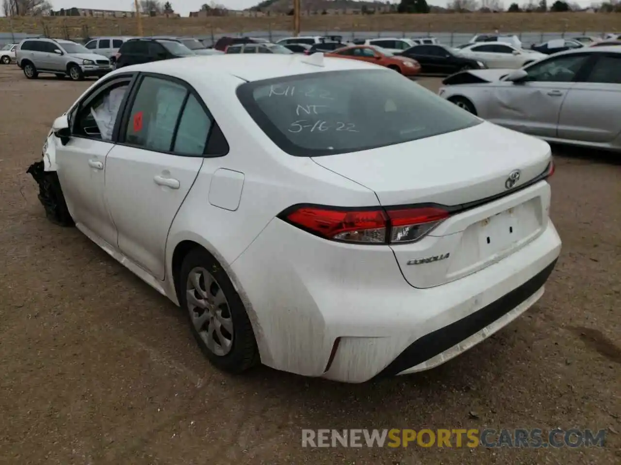 3 Photograph of a damaged car 5YFEPRAE7LP120713 TOYOTA COROLLA 2020