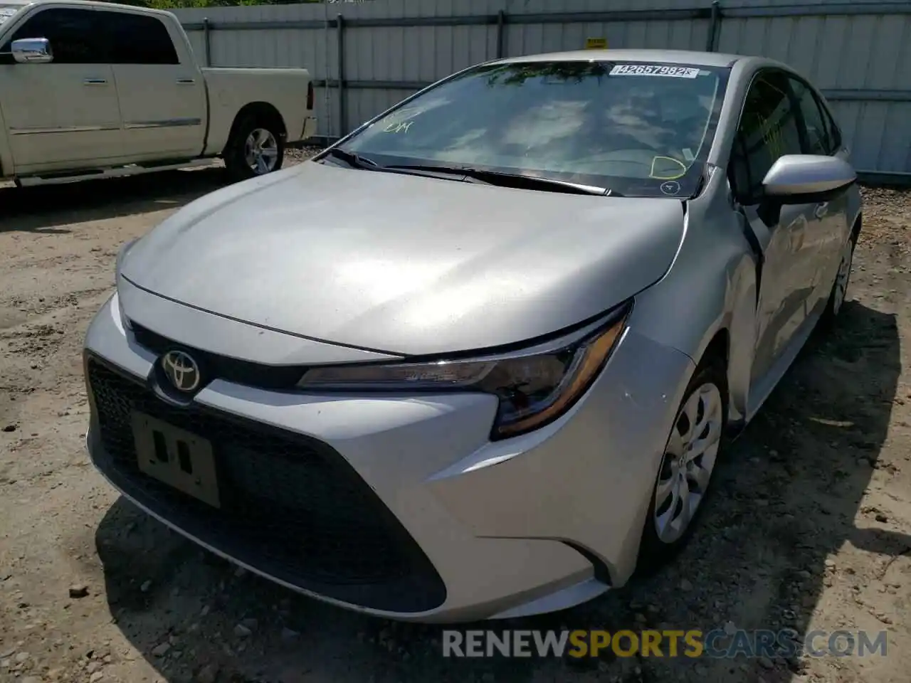 2 Photograph of a damaged car 5YFEPRAE7LP121005 TOYOTA COROLLA 2020