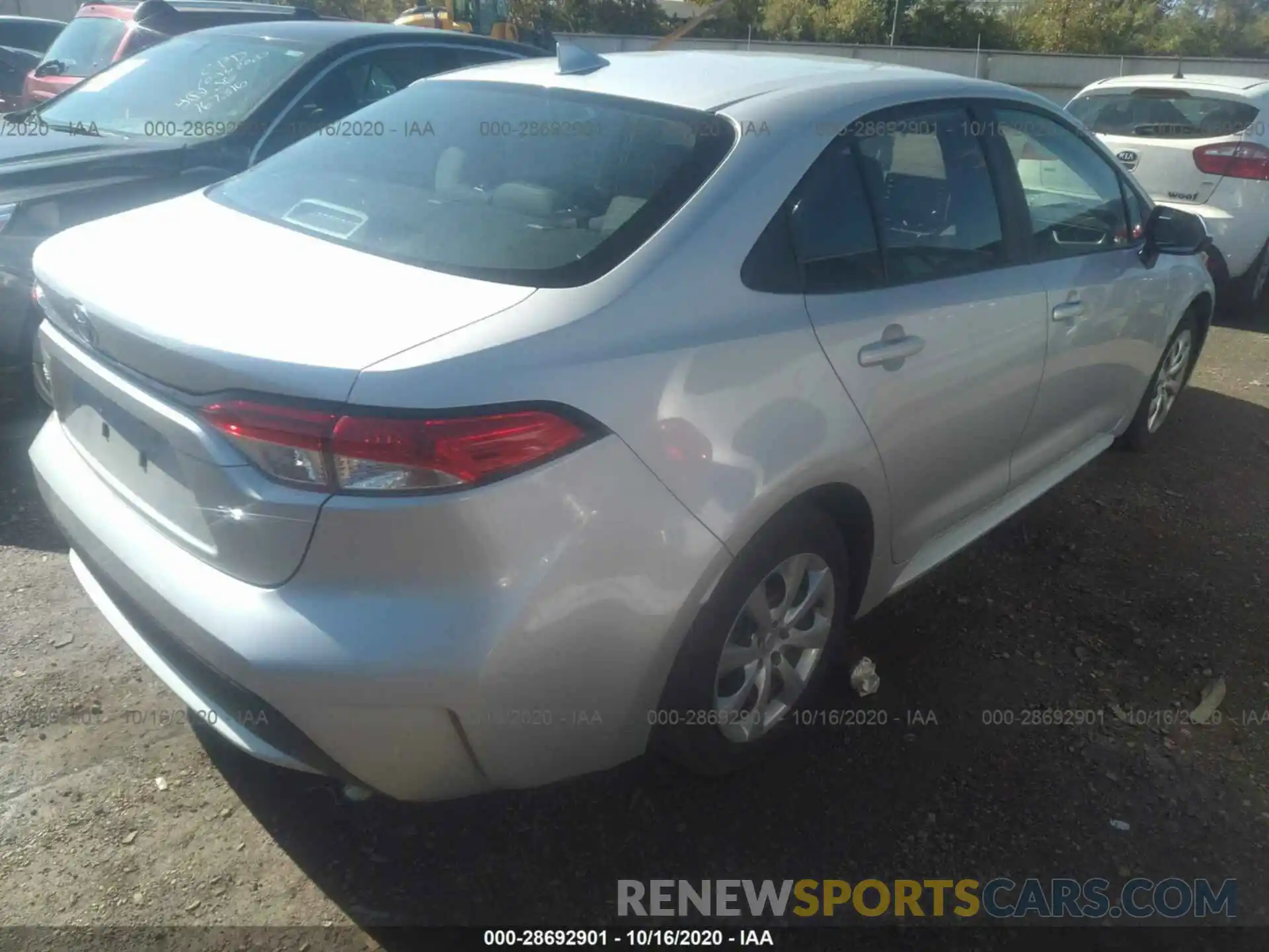 4 Photograph of a damaged car 5YFEPRAE7LP121909 TOYOTA COROLLA 2020