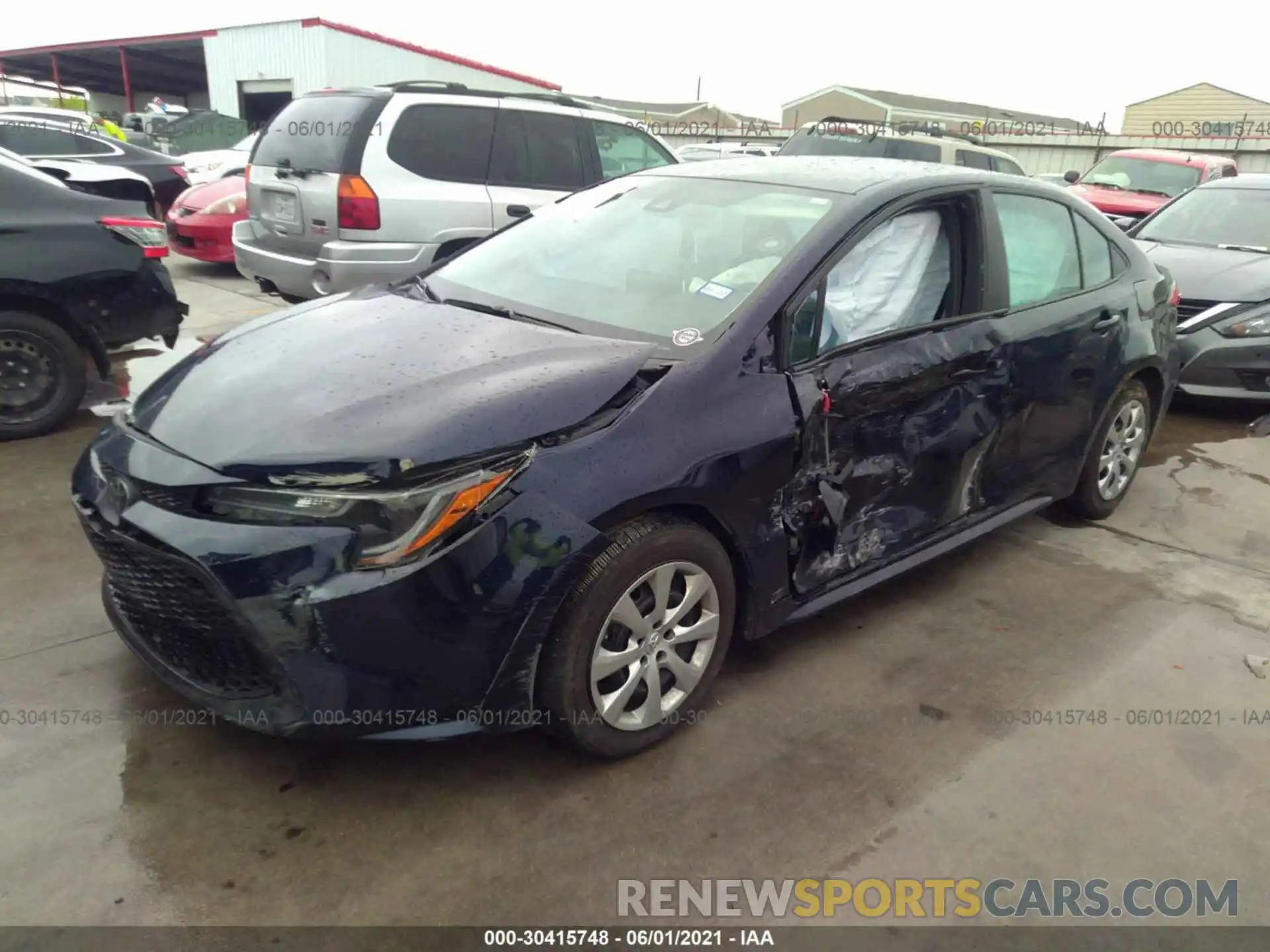 2 Photograph of a damaged car 5YFEPRAE7LP122445 TOYOTA COROLLA 2020