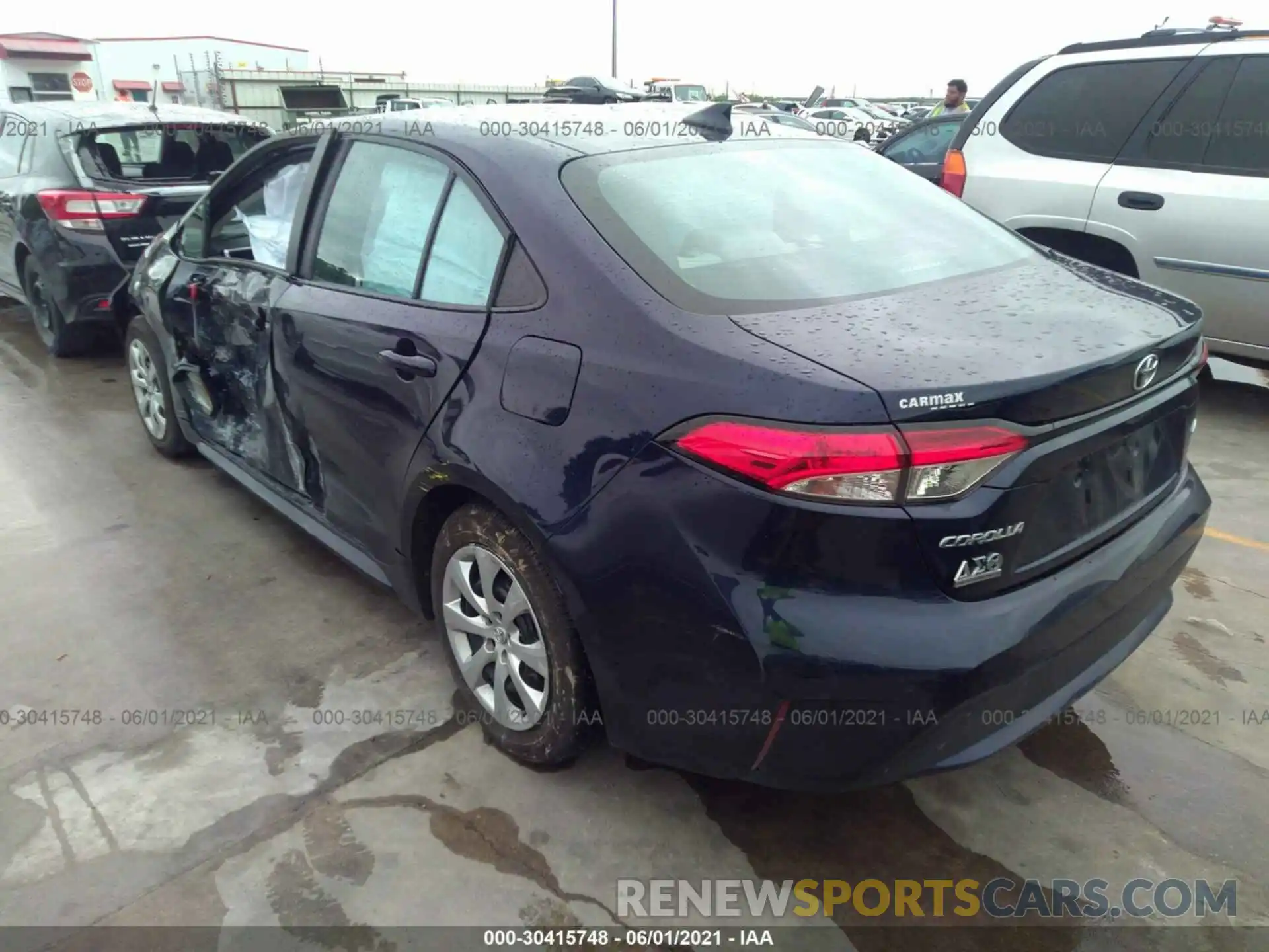 3 Photograph of a damaged car 5YFEPRAE7LP122445 TOYOTA COROLLA 2020