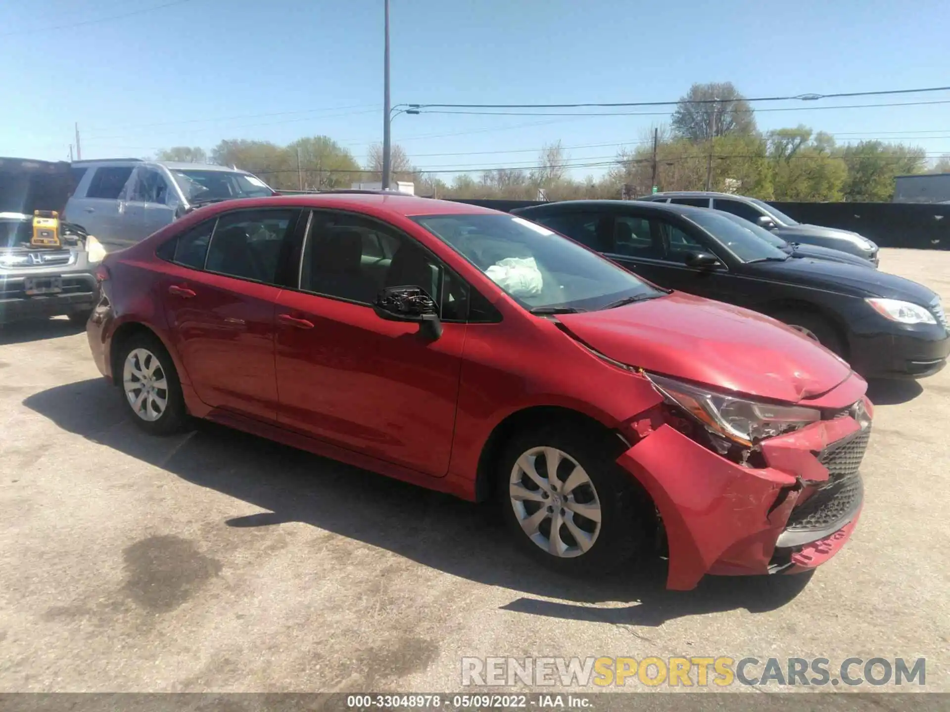 1 Photograph of a damaged car 5YFEPRAE7LP123126 TOYOTA COROLLA 2020