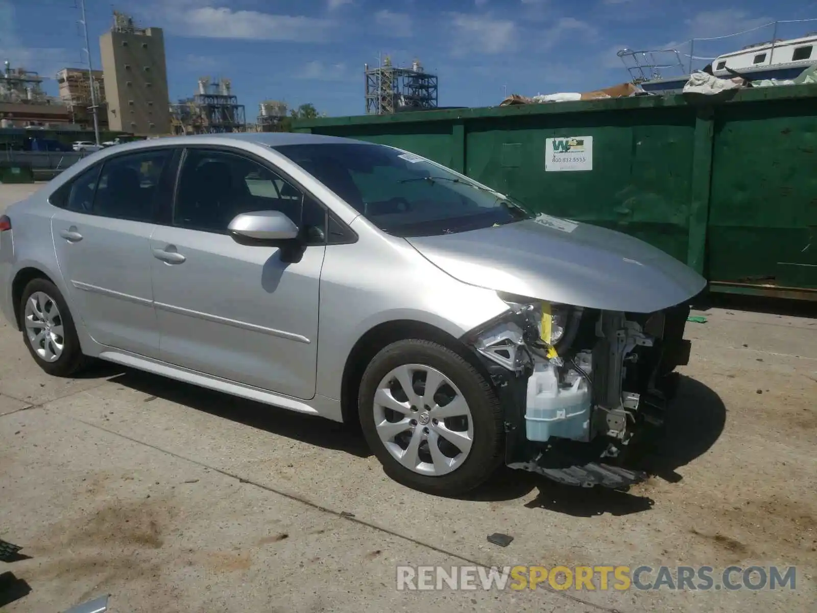 1 Photograph of a damaged car 5YFEPRAE7LP124017 TOYOTA COROLLA 2020