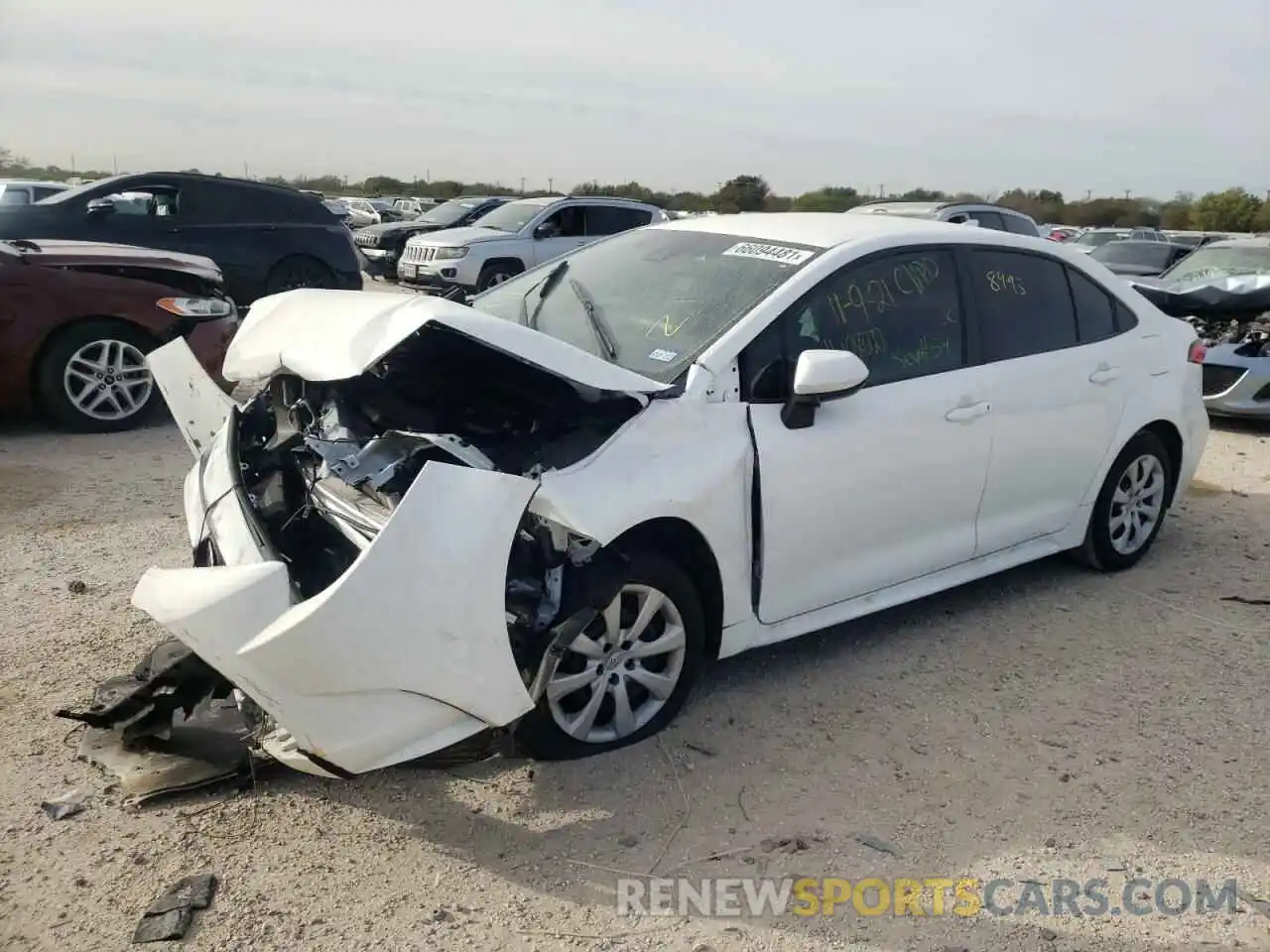 2 Photograph of a damaged car 5YFEPRAE7LP124342 TOYOTA COROLLA 2020