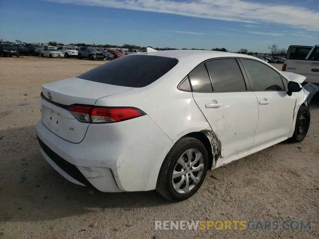 4 Photograph of a damaged car 5YFEPRAE7LP124342 TOYOTA COROLLA 2020