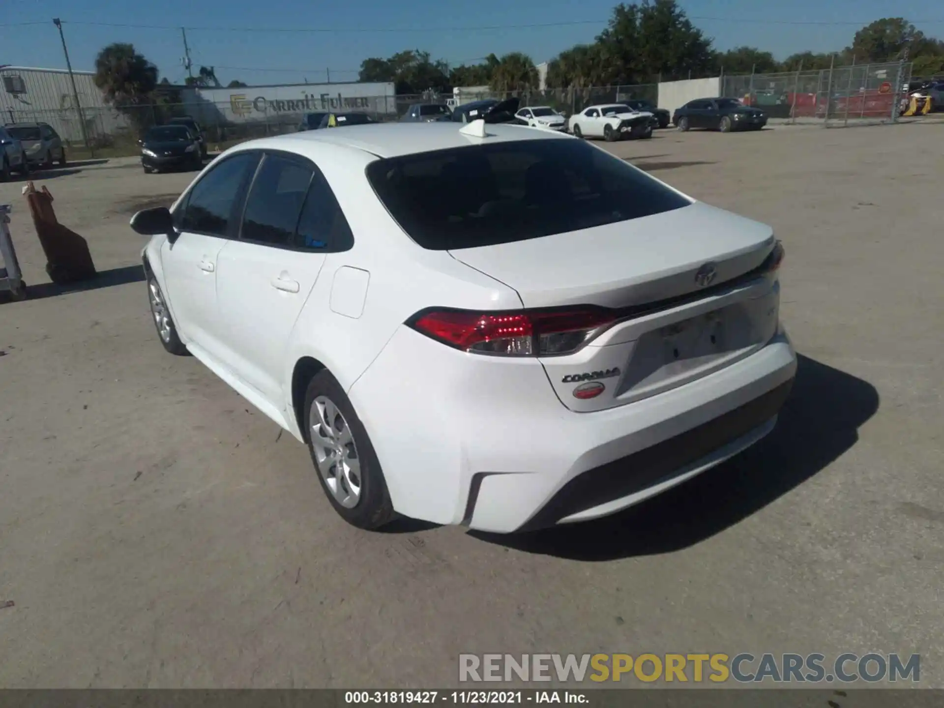 3 Photograph of a damaged car 5YFEPRAE7LP124714 TOYOTA COROLLA 2020