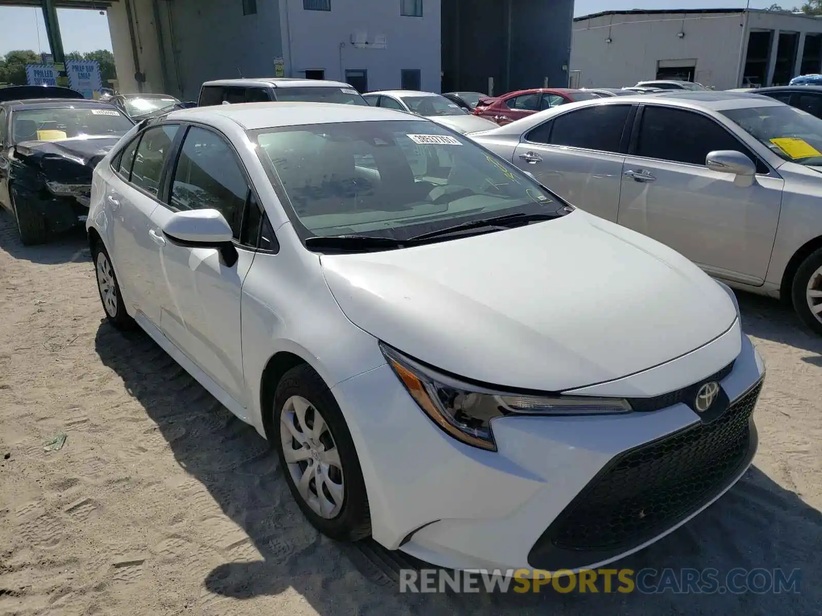 1 Photograph of a damaged car 5YFEPRAE7LP124874 TOYOTA COROLLA 2020