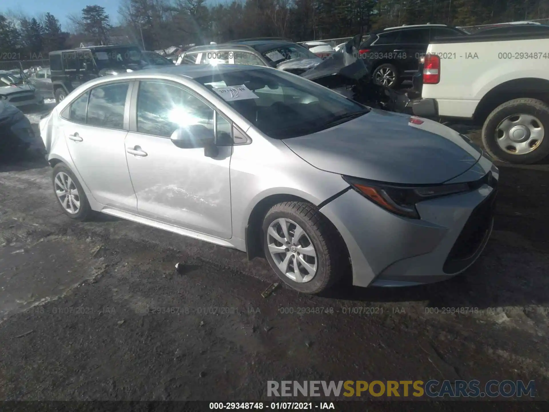 1 Photograph of a damaged car 5YFEPRAE7LP125121 TOYOTA COROLLA 2020