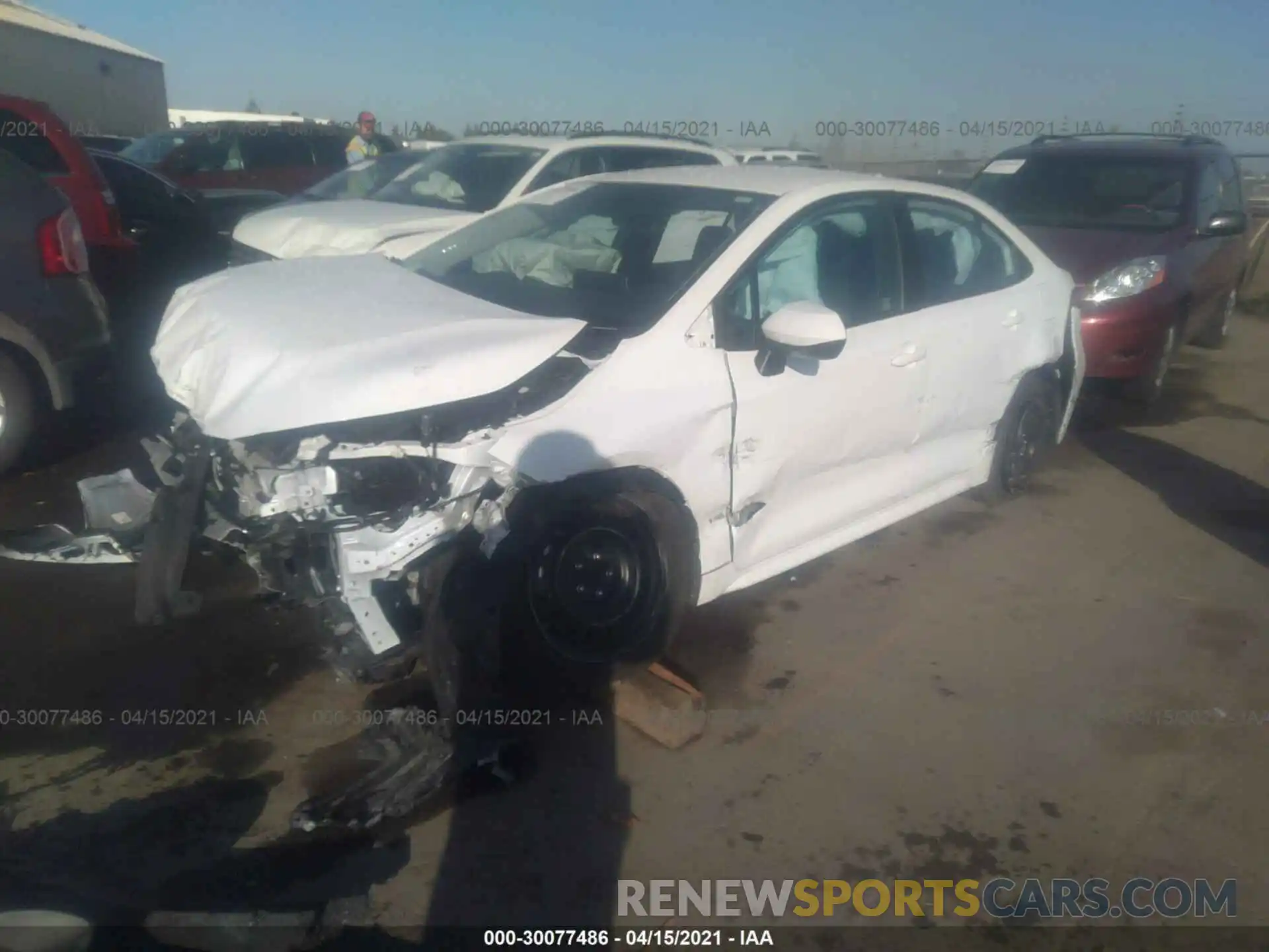 2 Photograph of a damaged car 5YFEPRAE7LP125278 TOYOTA COROLLA 2020