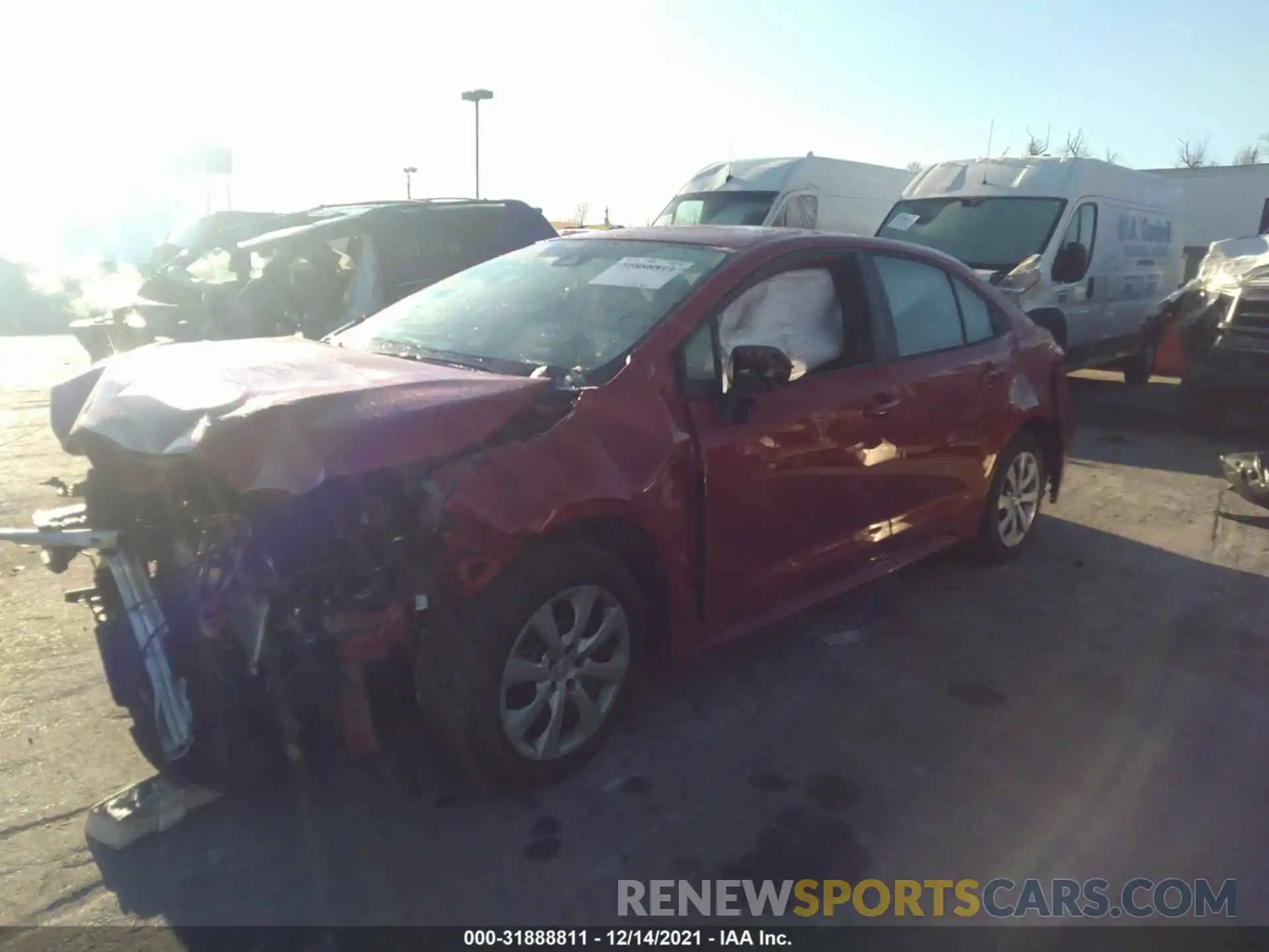 2 Photograph of a damaged car 5YFEPRAE7LP125376 TOYOTA COROLLA 2020