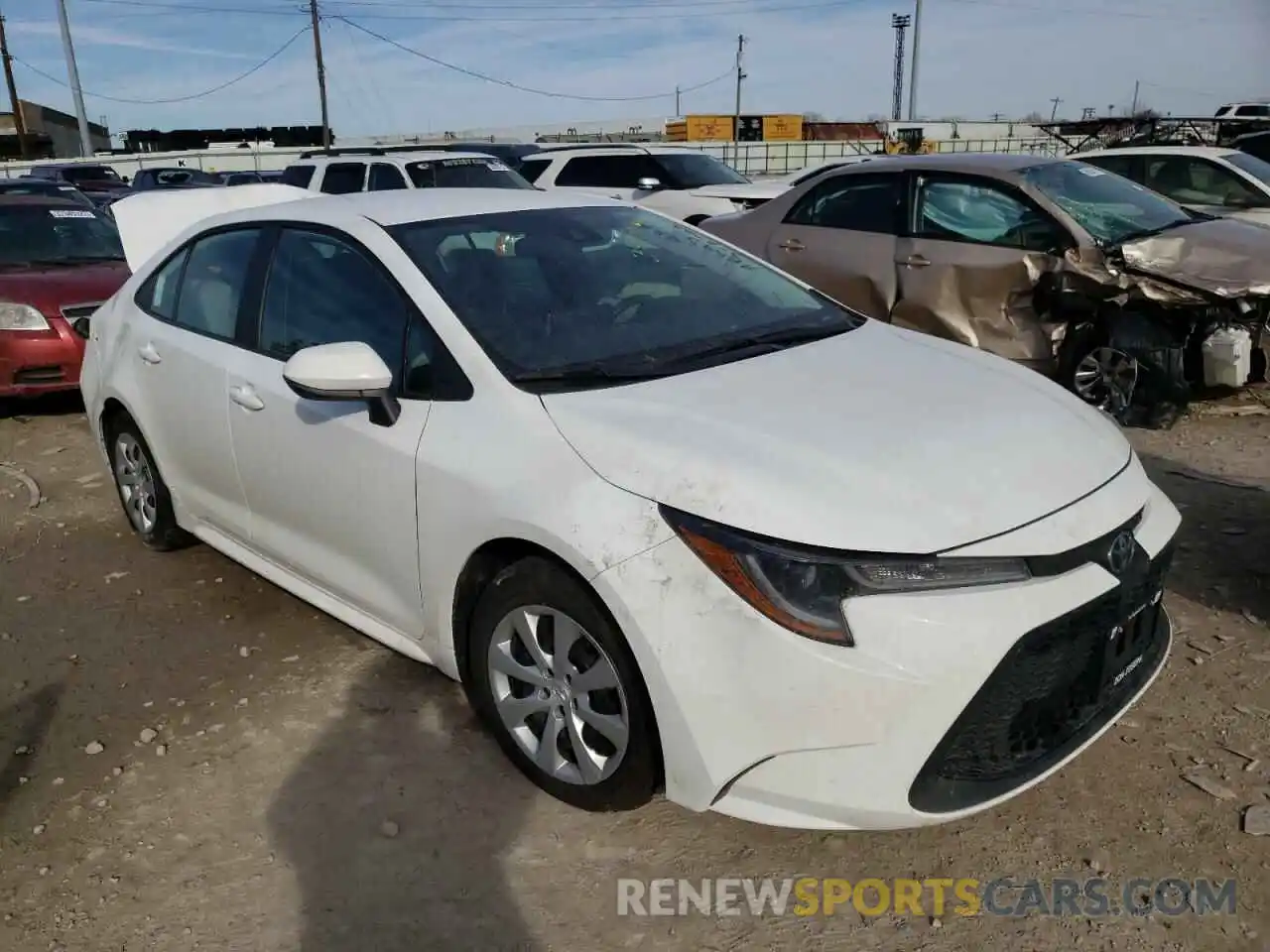 1 Photograph of a damaged car 5YFEPRAE7LP125412 TOYOTA COROLLA 2020