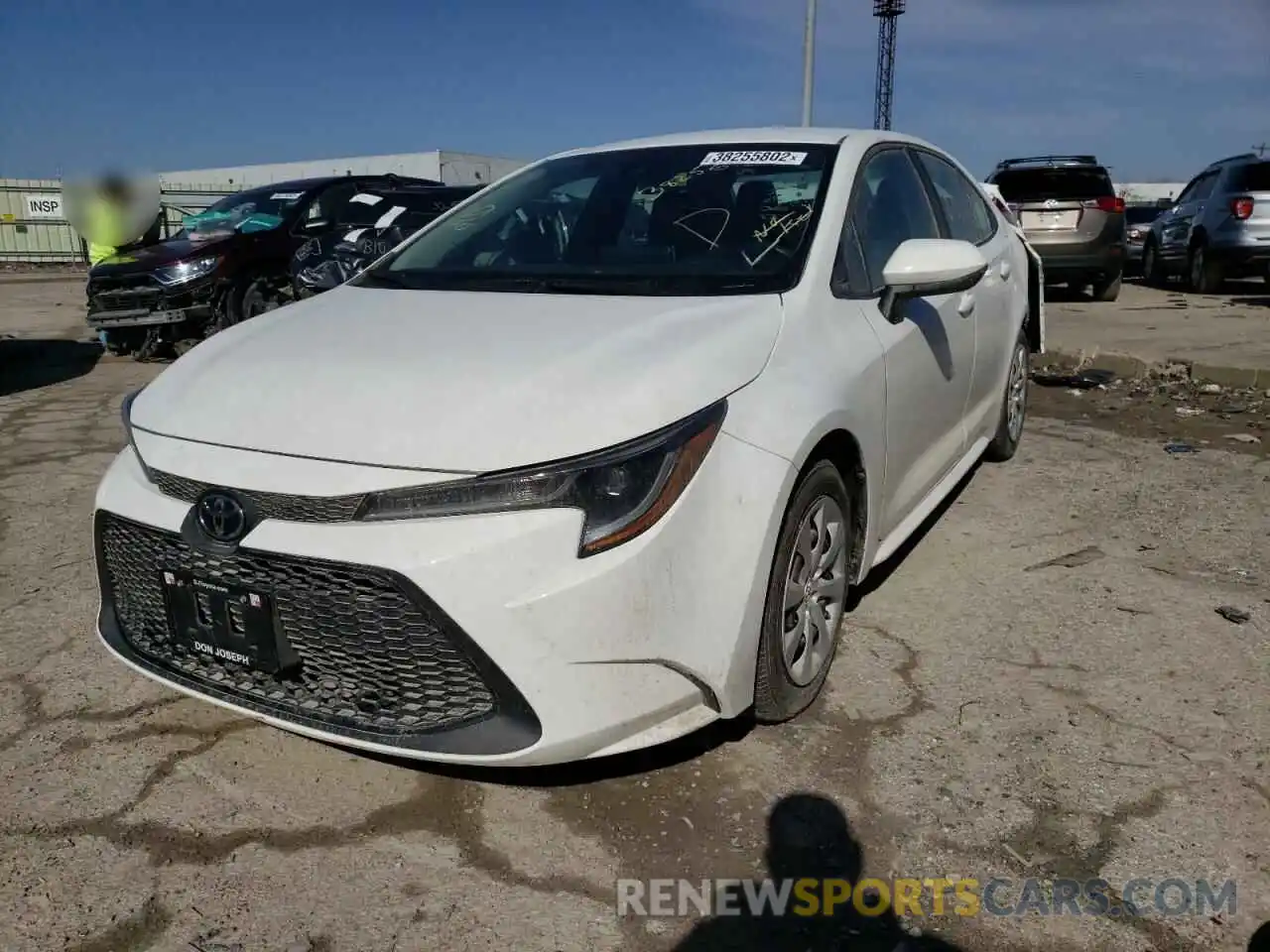 2 Photograph of a damaged car 5YFEPRAE7LP125412 TOYOTA COROLLA 2020