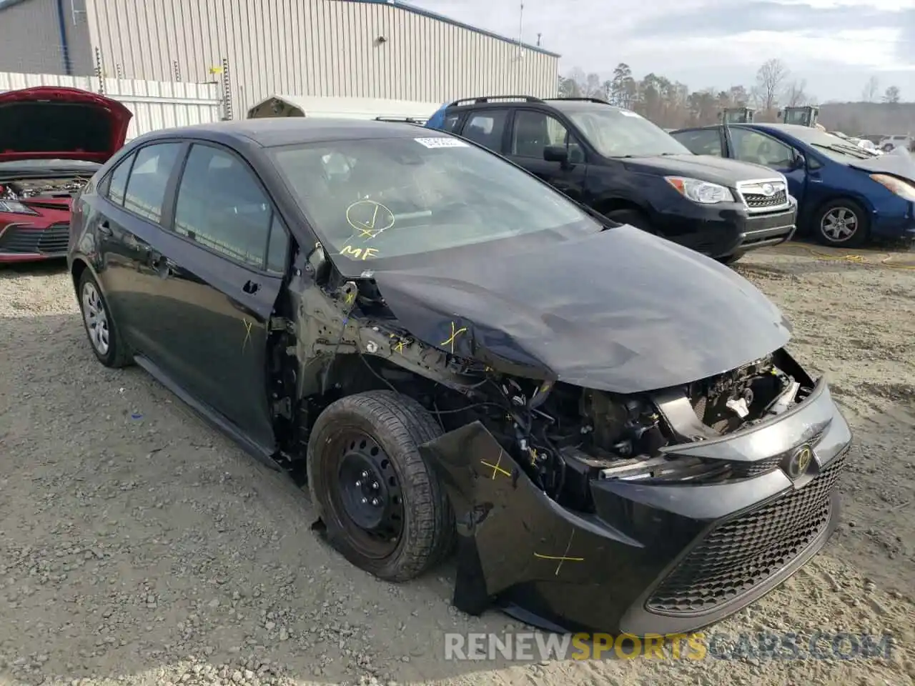 1 Photograph of a damaged car 5YFEPRAE7LP128715 TOYOTA COROLLA 2020