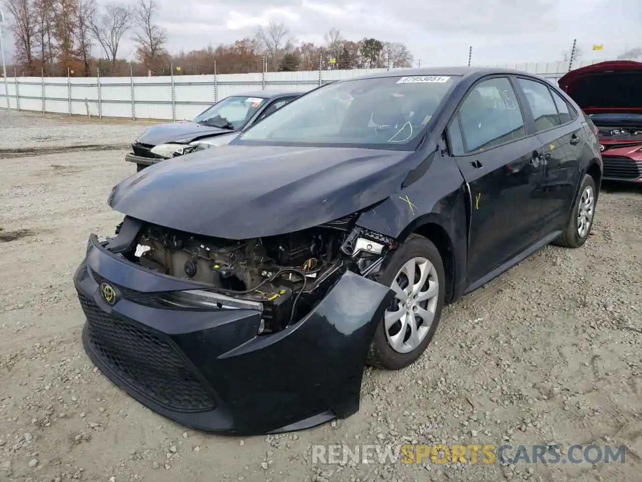 2 Photograph of a damaged car 5YFEPRAE7LP128715 TOYOTA COROLLA 2020