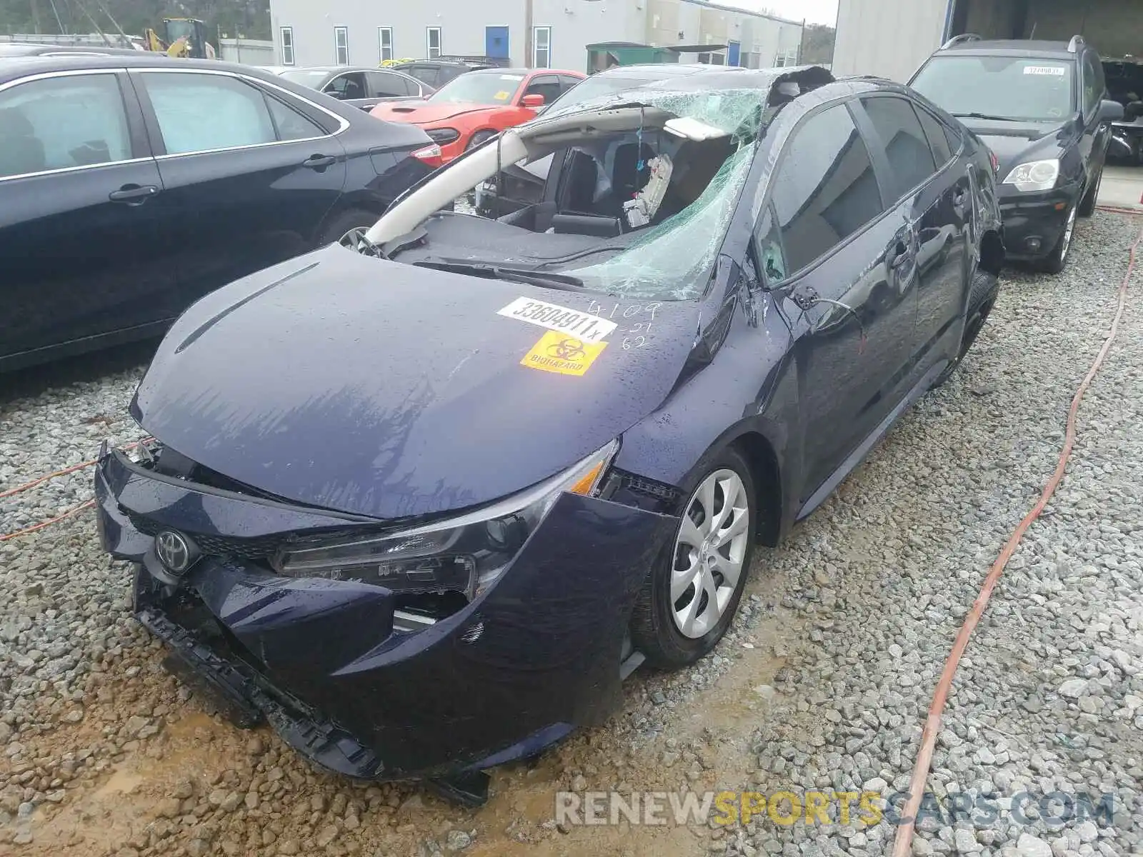 2 Photograph of a damaged car 5YFEPRAE7LP134109 TOYOTA COROLLA 2020