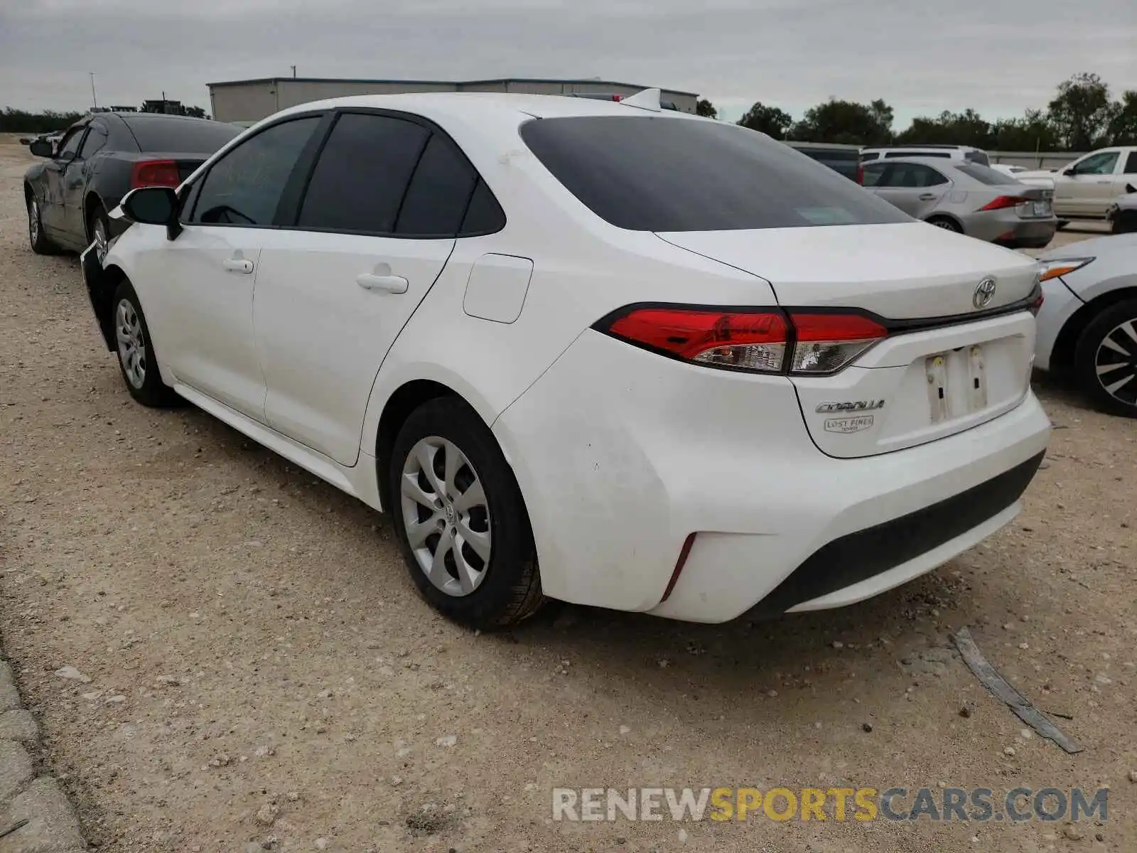 3 Photograph of a damaged car 5YFEPRAE7LP134904 TOYOTA COROLLA 2020