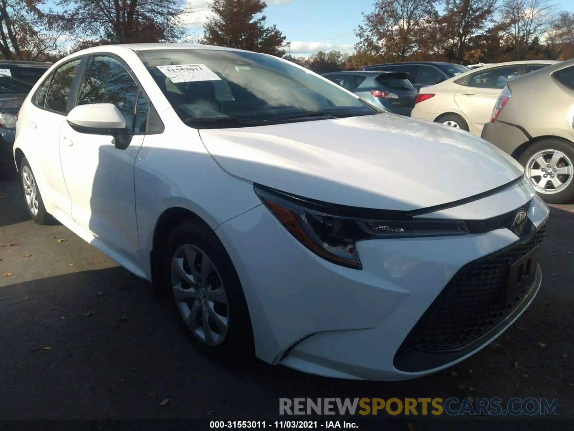 1 Photograph of a damaged car 5YFEPRAE7LP135700 TOYOTA COROLLA 2020