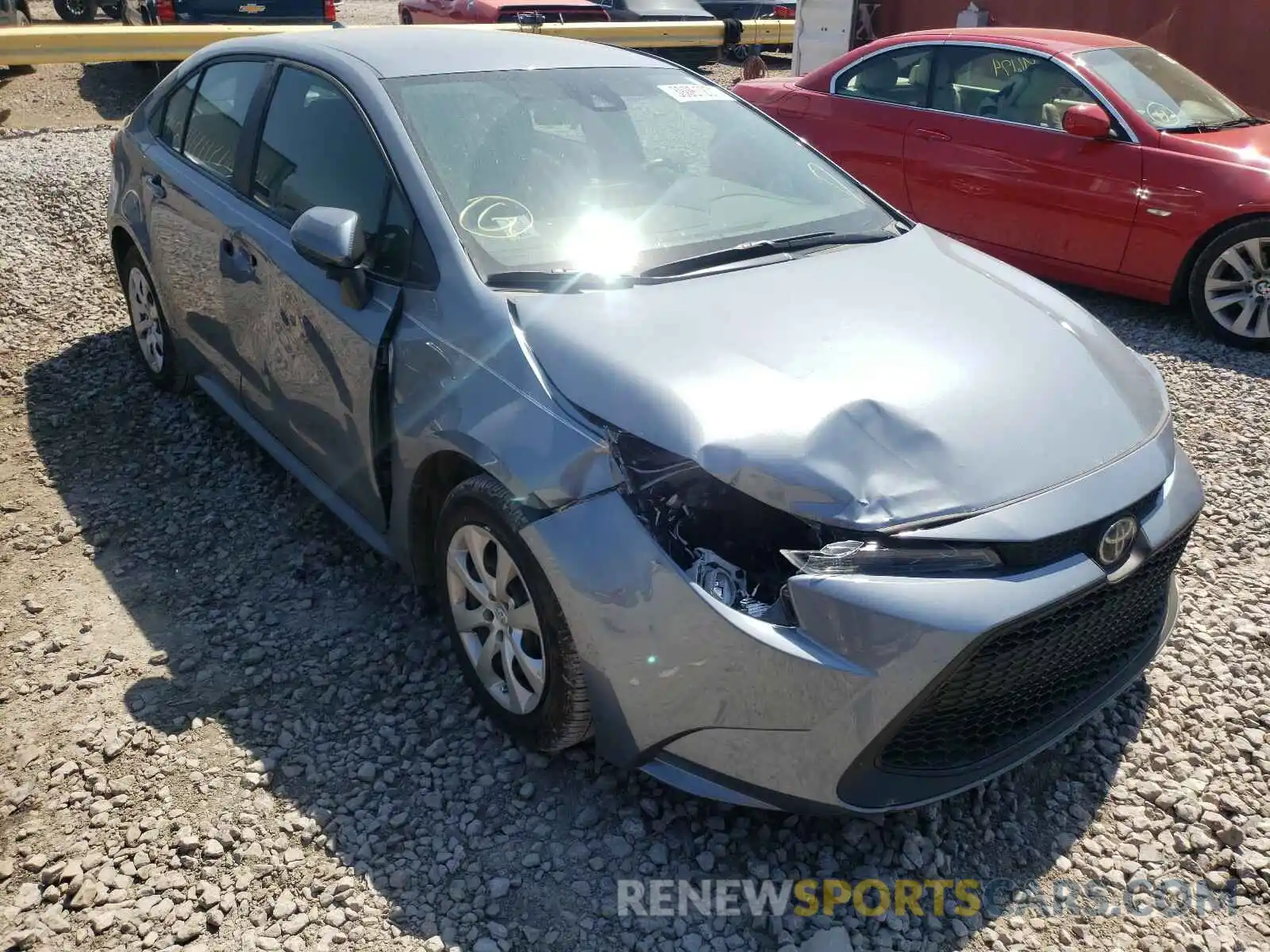 1 Photograph of a damaged car 5YFEPRAE7LP137043 TOYOTA COROLLA 2020