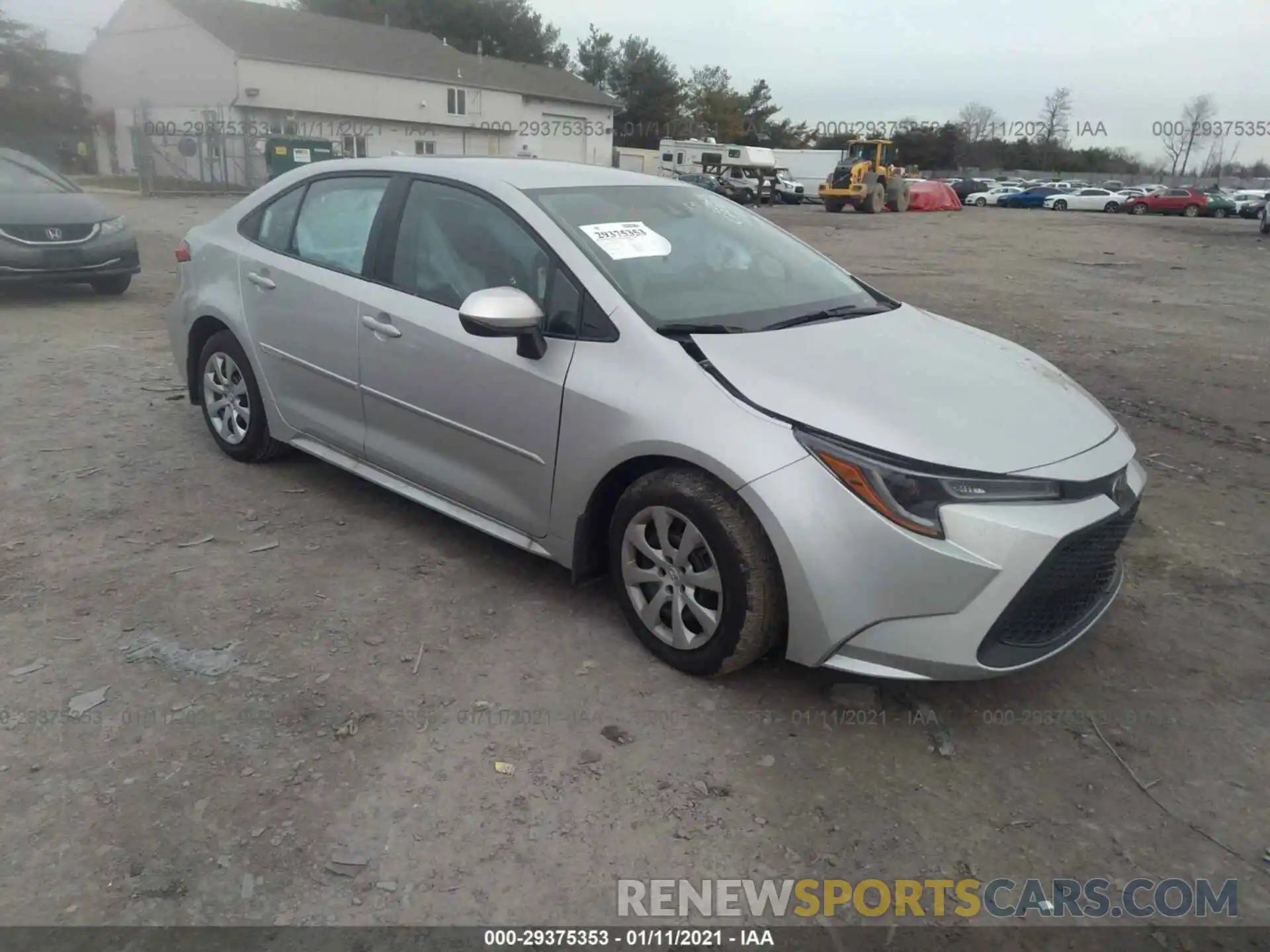 1 Photograph of a damaged car 5YFEPRAE7LP138029 TOYOTA COROLLA 2020