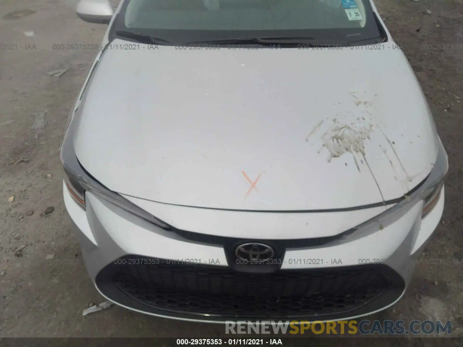 10 Photograph of a damaged car 5YFEPRAE7LP138029 TOYOTA COROLLA 2020