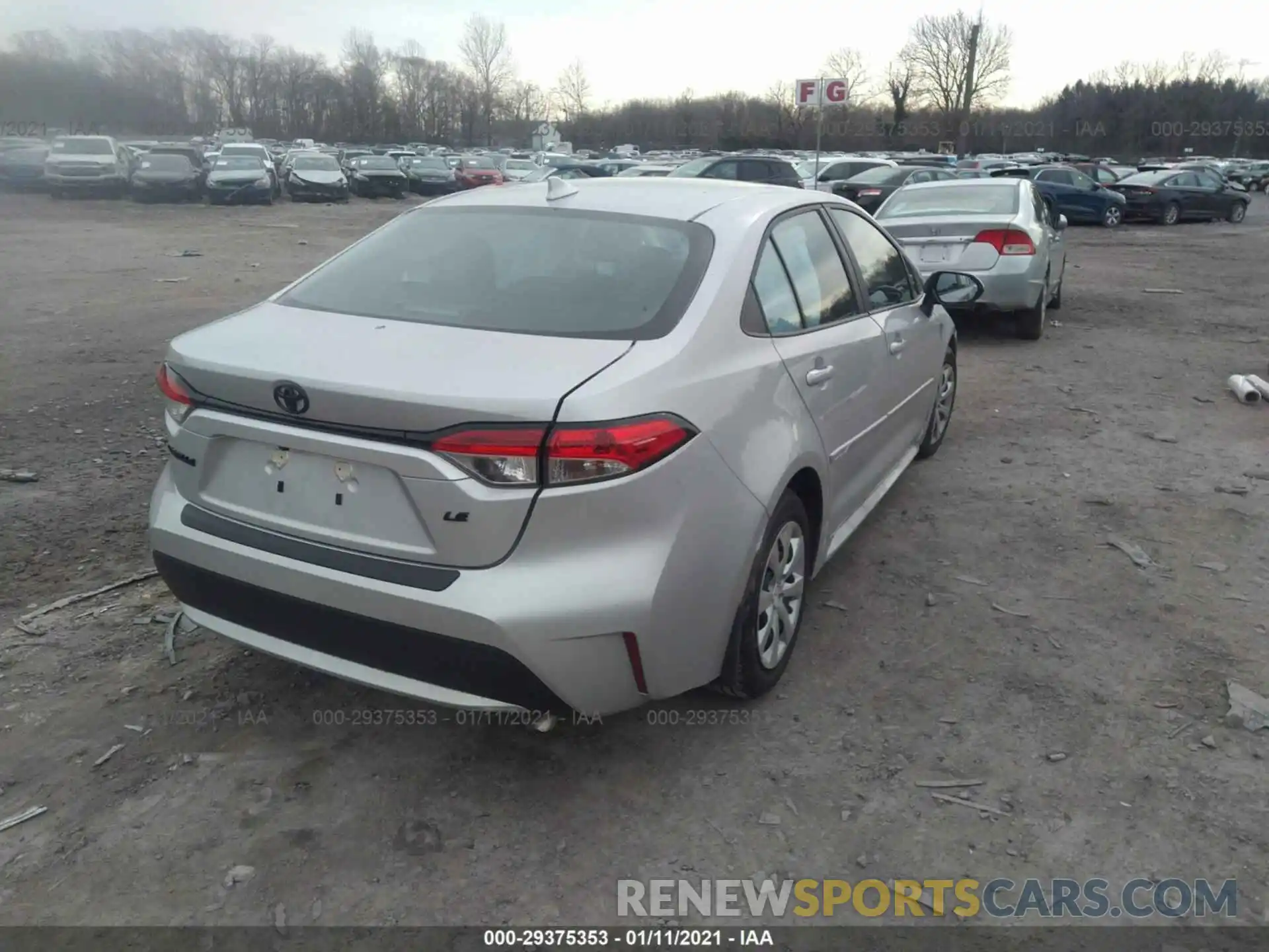 4 Photograph of a damaged car 5YFEPRAE7LP138029 TOYOTA COROLLA 2020