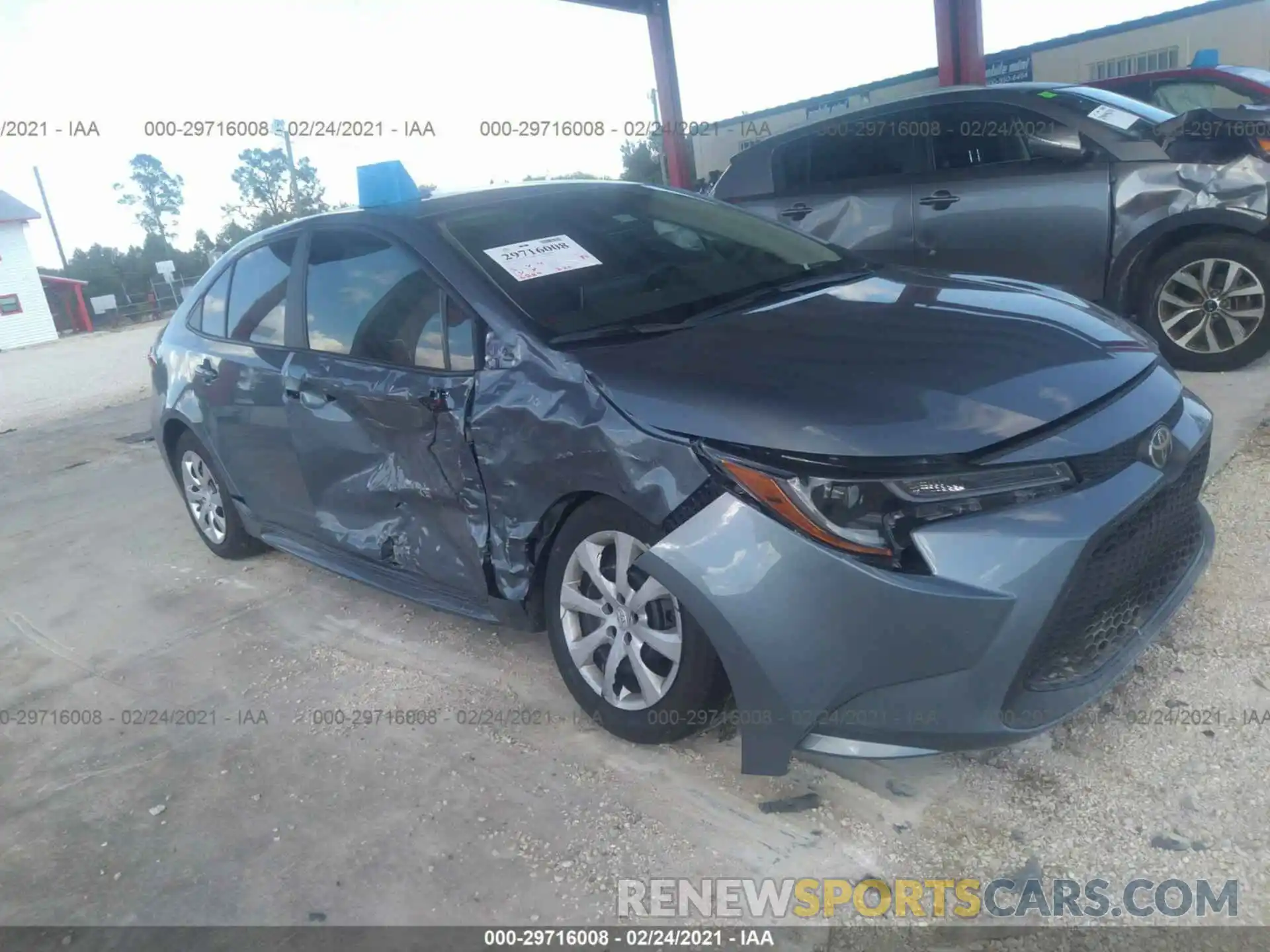 1 Photograph of a damaged car 5YFEPRAE7LP138208 TOYOTA COROLLA 2020