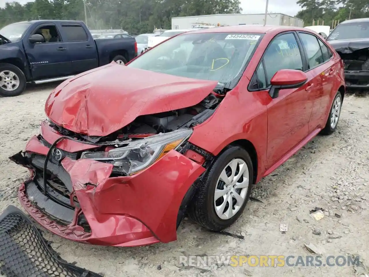 2 Photograph of a damaged car 5YFEPRAE7LP138743 TOYOTA COROLLA 2020